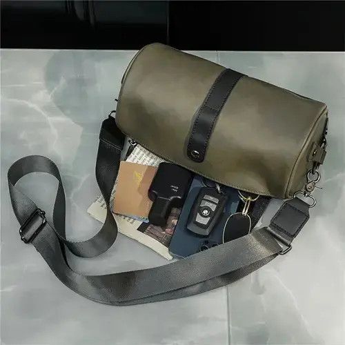 VIBE Khaki crossbody shoulder bag Size ONE SIZE - 4 Thumbnail