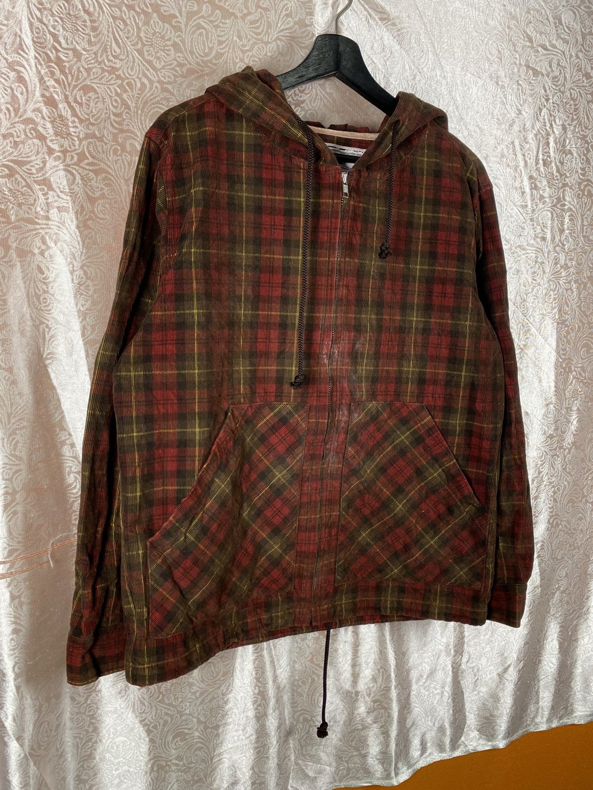 Number (N)ine Invincible x Number (N)ine Plaid Hooded Jacket Zip Hoodie Size US L / EU 52-54 / 3 - 5 Thumbnail