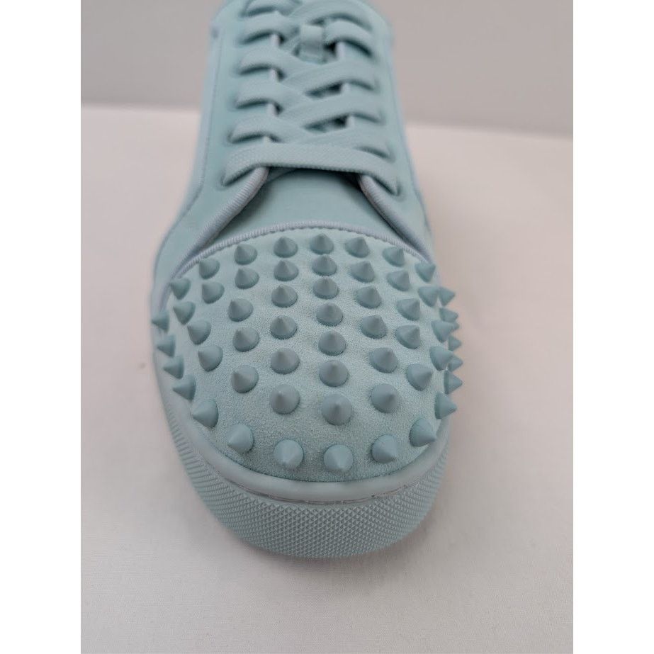 Christian Louboutin o1rshd1 Louis Junior Spikes Sneakers in Iceberg Size US 12.5 / EU 45-46 - 15 Thumbnail