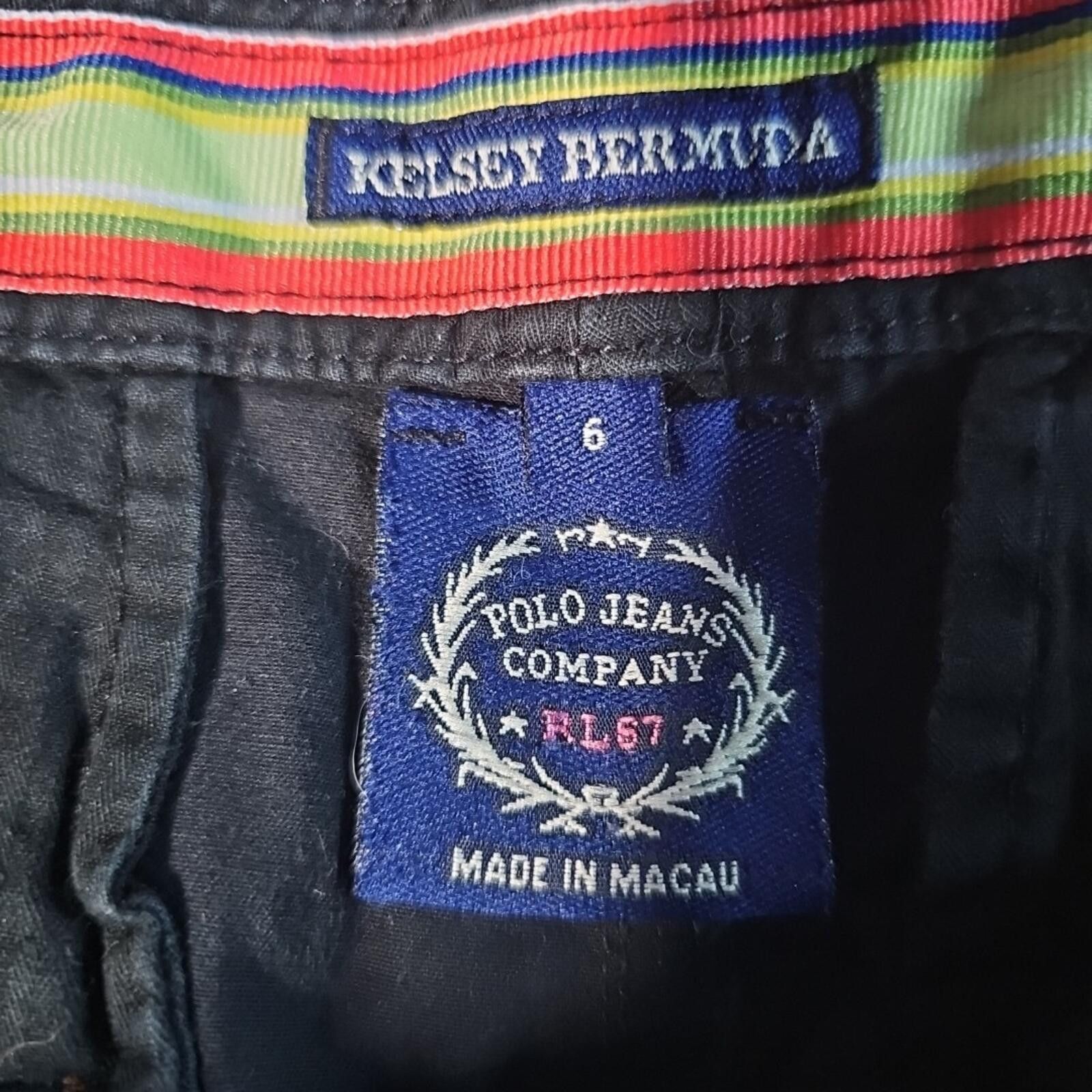 Polo Ralph Lauren Polo Jeans Co Shorts Womens 6 Black Kelsey Stretch Y2K Size 28" / US 6 / IT 42 - 4 Thumbnail