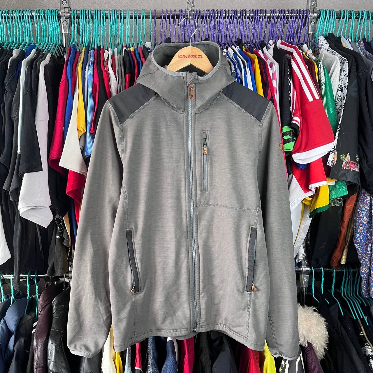 Fjallraven Fjallraven Keb Fleece Gray Zip Hoodie Outdoor Gorpcore Size US M / EU 48-50 / 2 - 2 Thumbnail
