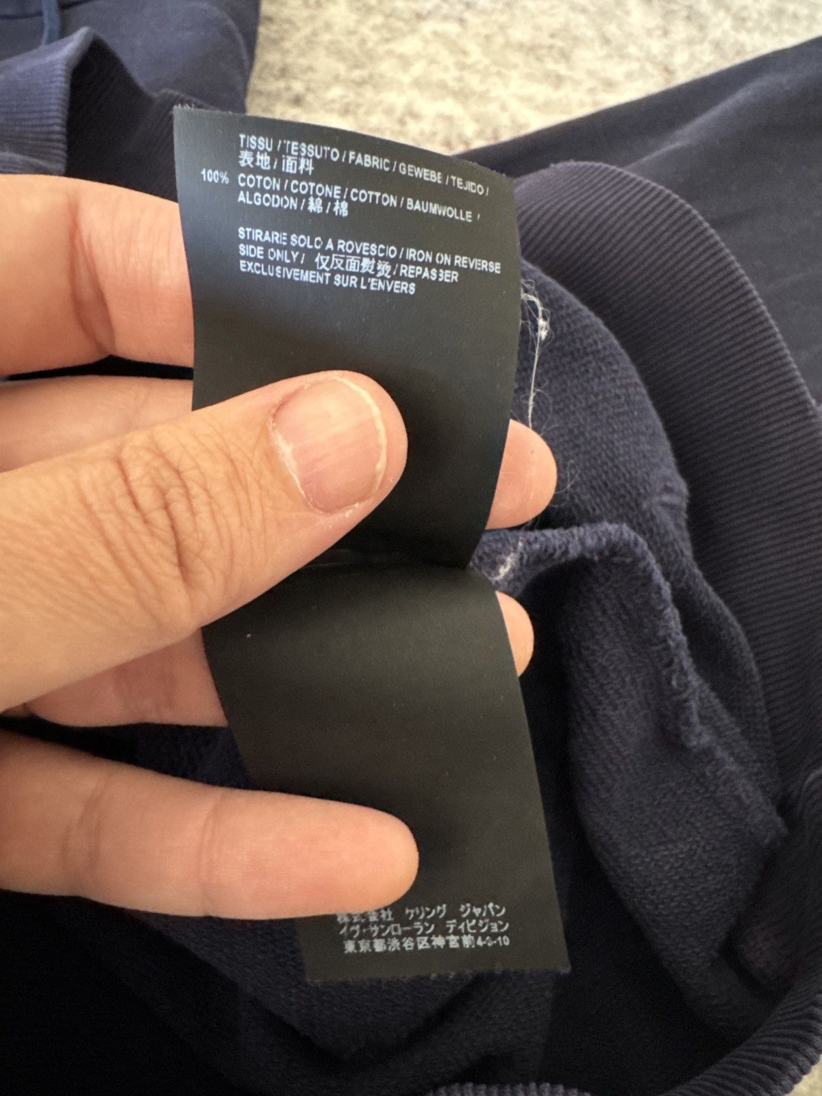 Saint Laurent Paris RARE Navy Saint Laurent Paris Hoodie M SLP Size US M / EU 48-50 / 2 - 6 Thumbnail