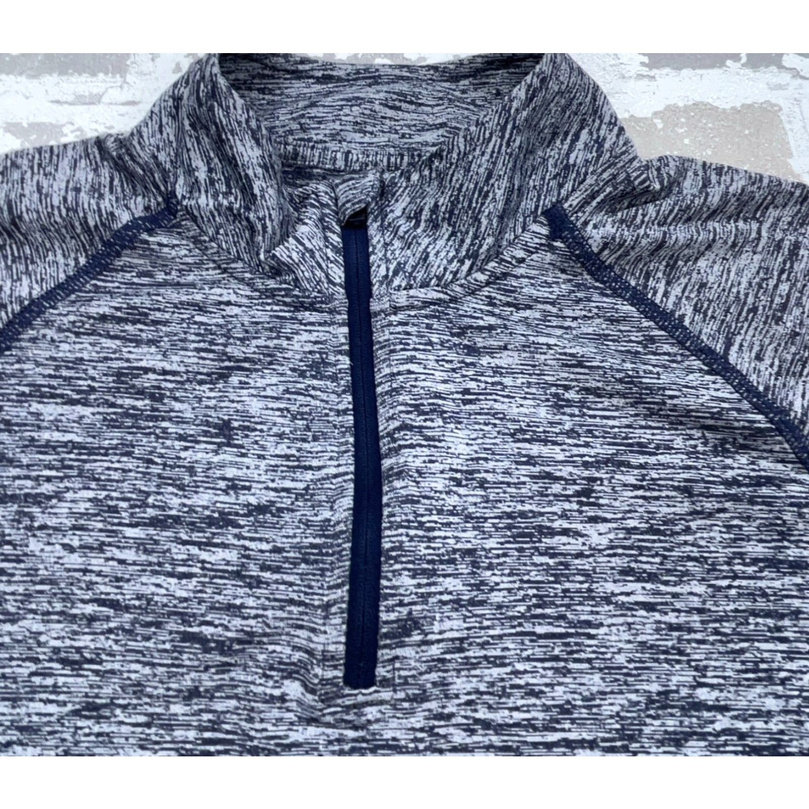 Under Armour Under Armour Shirt Men Small Heather Blue Pullover Quarter Zip Performance Tee Shirt Venturi? Size US S / EU 44-46 / 1 - 4 Thumbnail