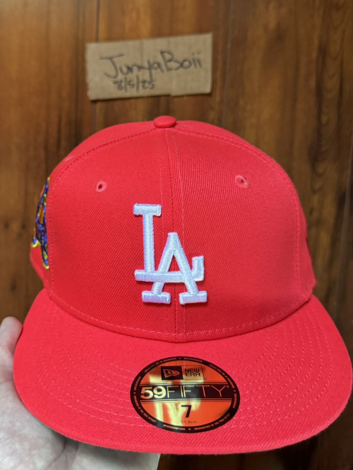 Hat Club Size 7 LA Dodgers 75th World Series Patch Jae Tips Fitted Size ONE SIZE - 2 Thumbnail
