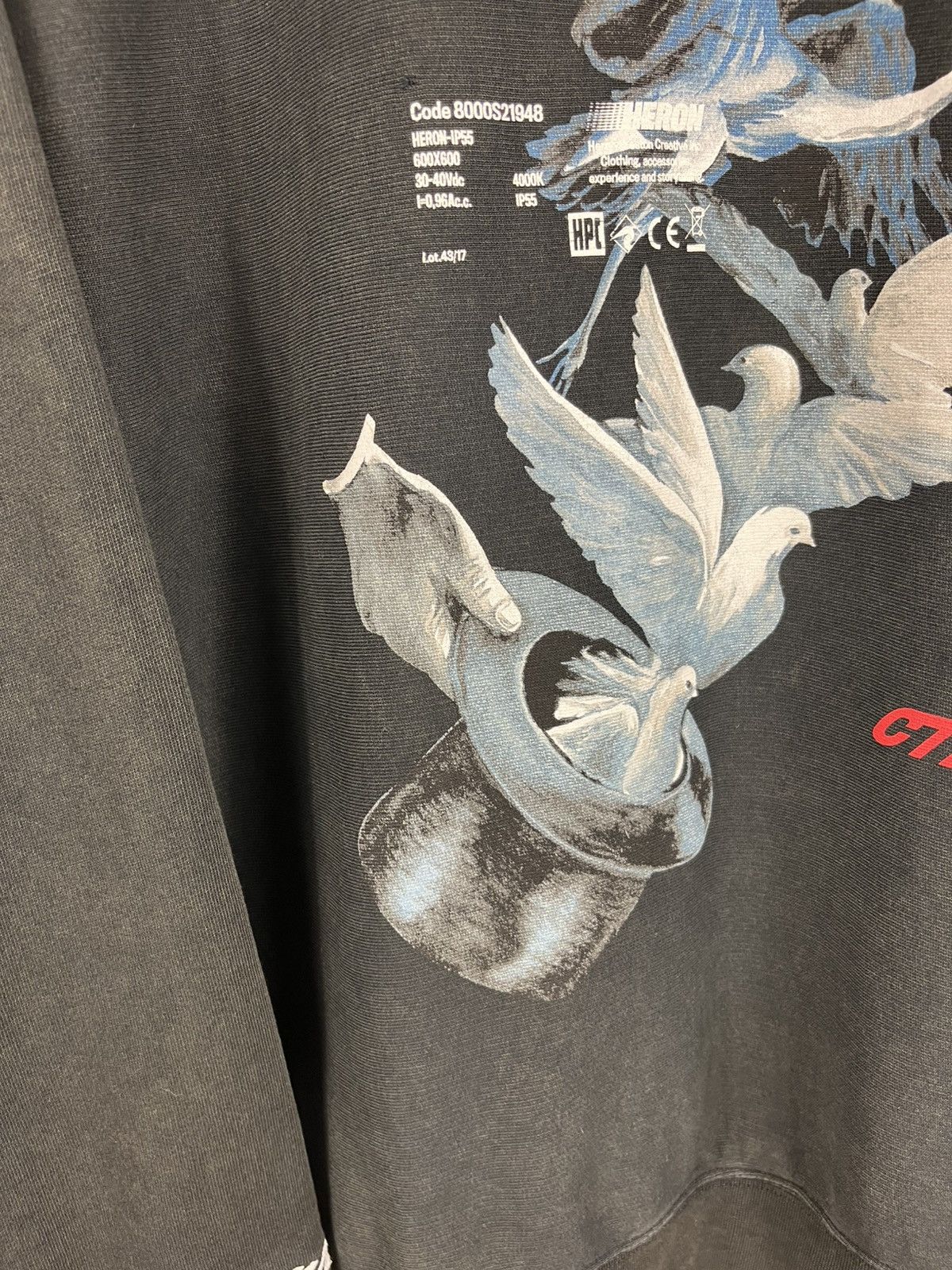 Heron Preston Heron Preston Dover oversize distressed crewneck sweatshirt Size US S / EU 44-46 / 1 - 11 Thumbnail