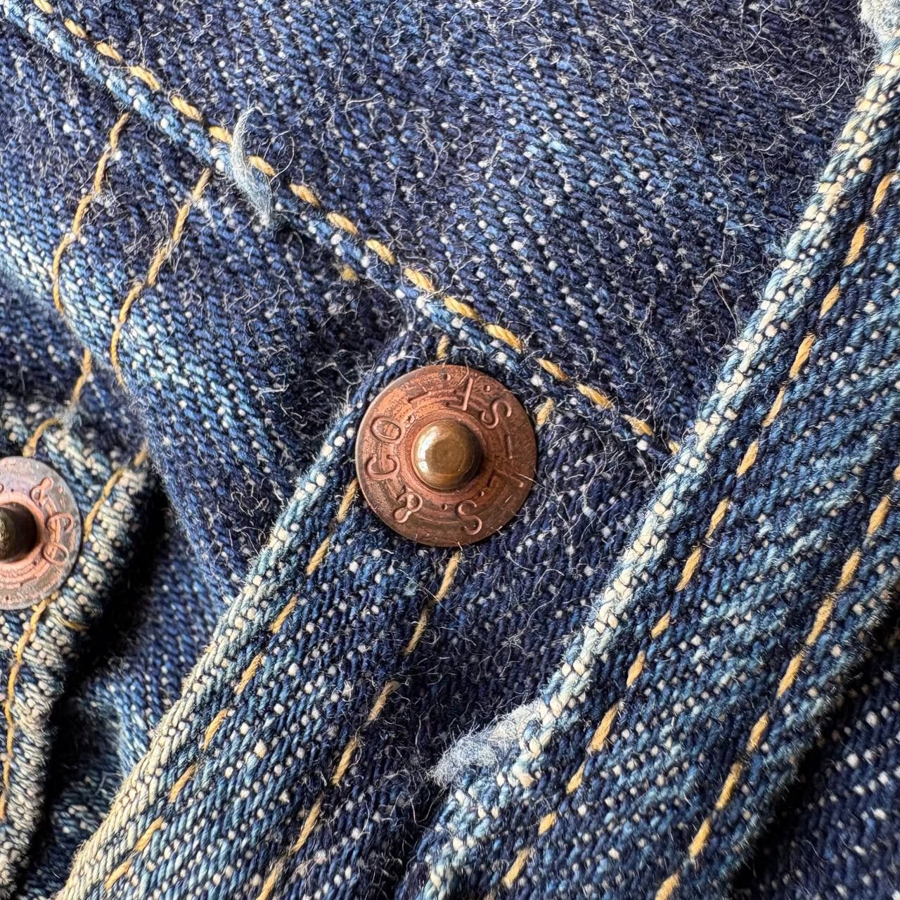 Levi's Vintage Clothing Levi’s 503B Big E Selvedge Distress Vintage Dark Blue Pants Size US 29 - 11 Thumbnail