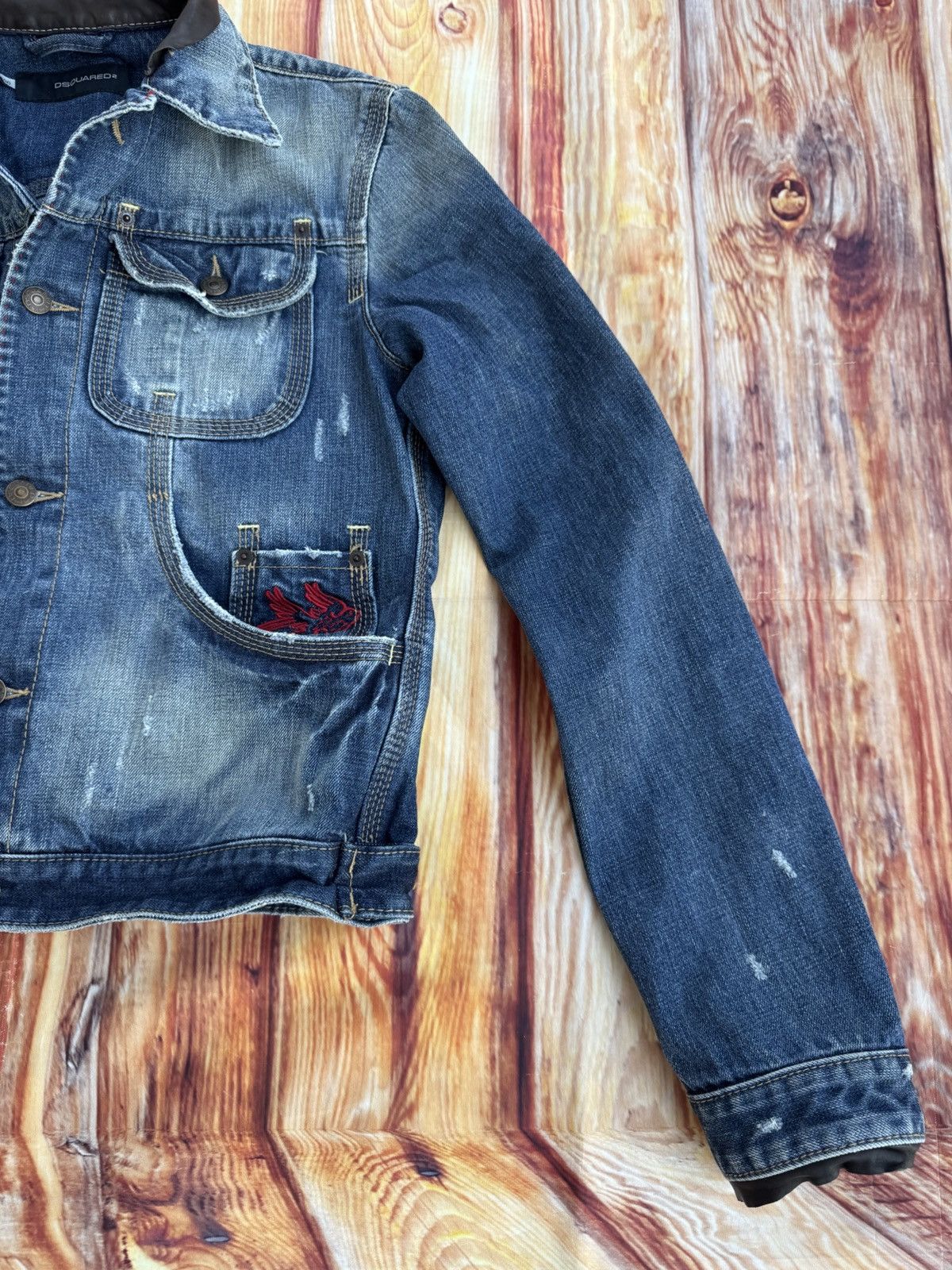 Dsquared2 × Vintage Vintage jackets Dsquared2 y2k drill Japan Style Size US S / EU 44-46 / 1 - 8 Thumbnail