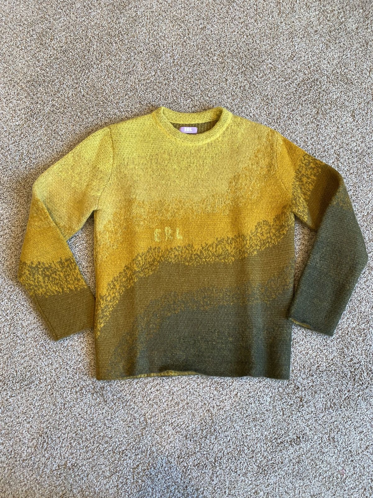 ERL ERL Mohair Alpaca Wool Knit Yellow Size M Size US M / EU 48-50 / 2 - 1 Thumbnail