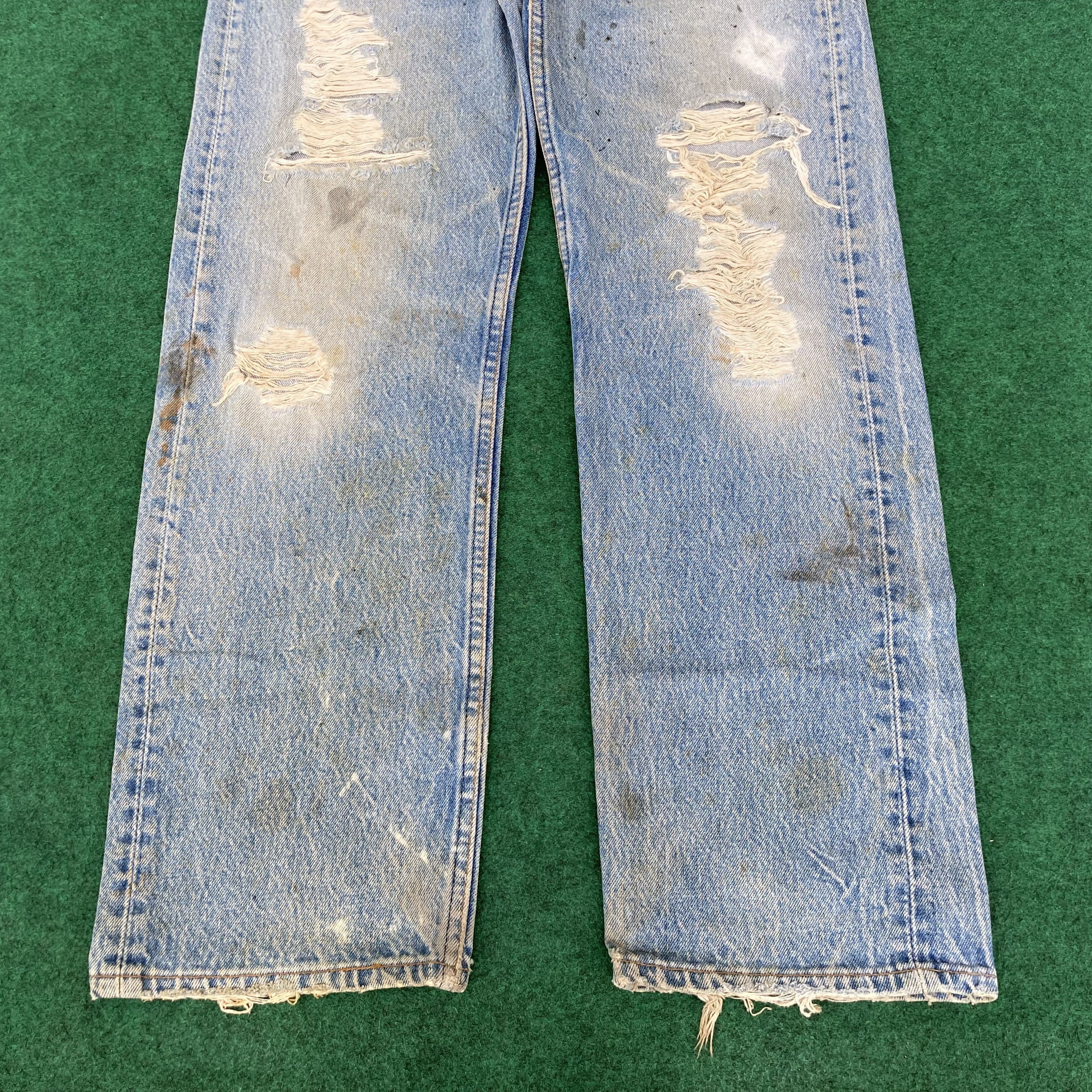 Levi's 31x29 Vintage Levis 501xx Button Fly Blue Denim Jeans Size US 31 - 8 Thumbnail