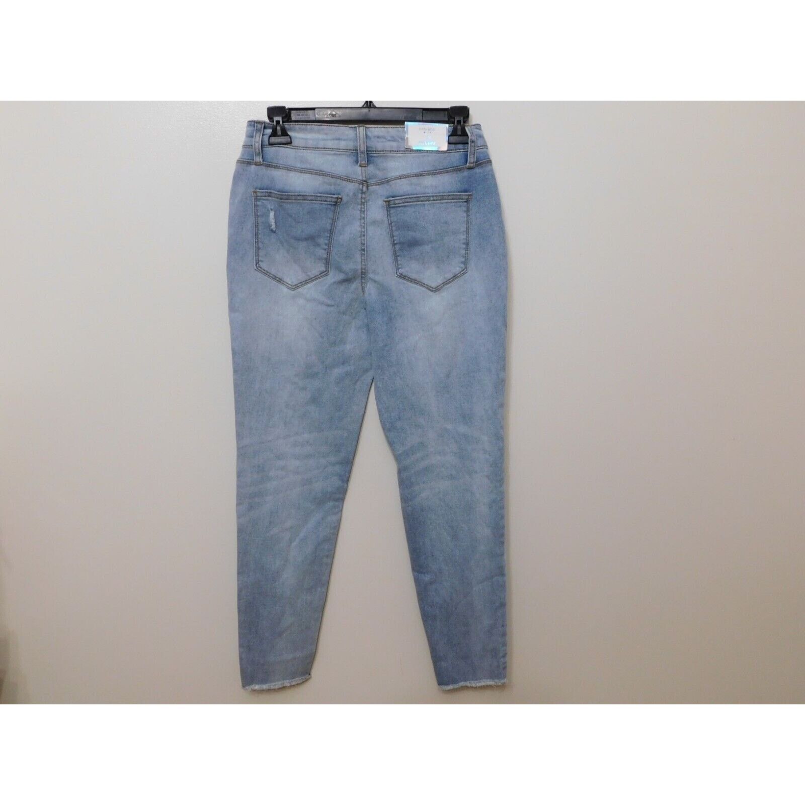 Other JR451 Tinseltown Blue Mid-Rise Fray-Hem Skinny Jeans 9 / 29 Size 29" - 2 Thumbnail