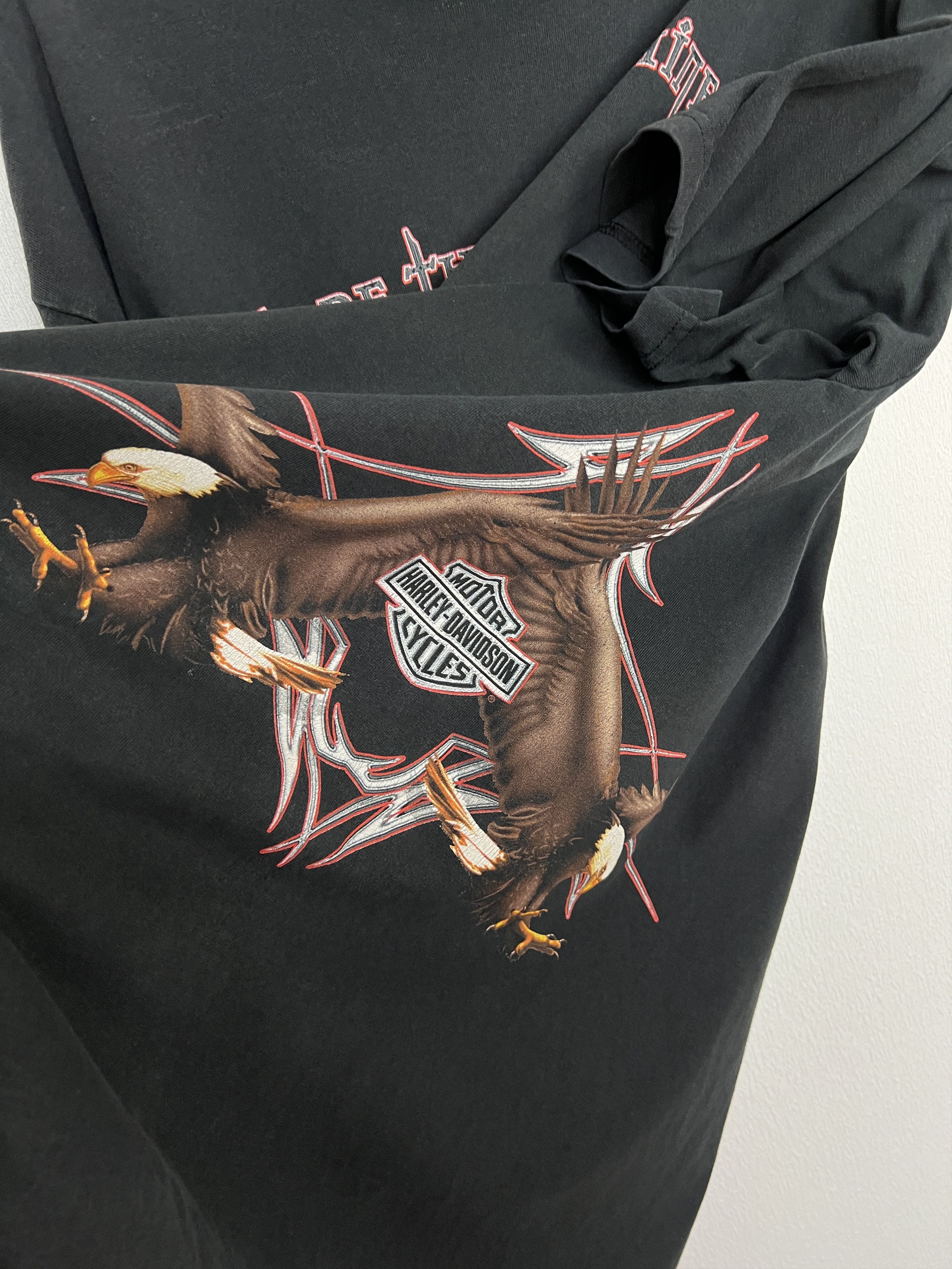 Vintage Harley Davidson More than a Machine Eagle Oslo Shirt Jersey Size US XL / EU 56 / 4 - 4 Thumbnail