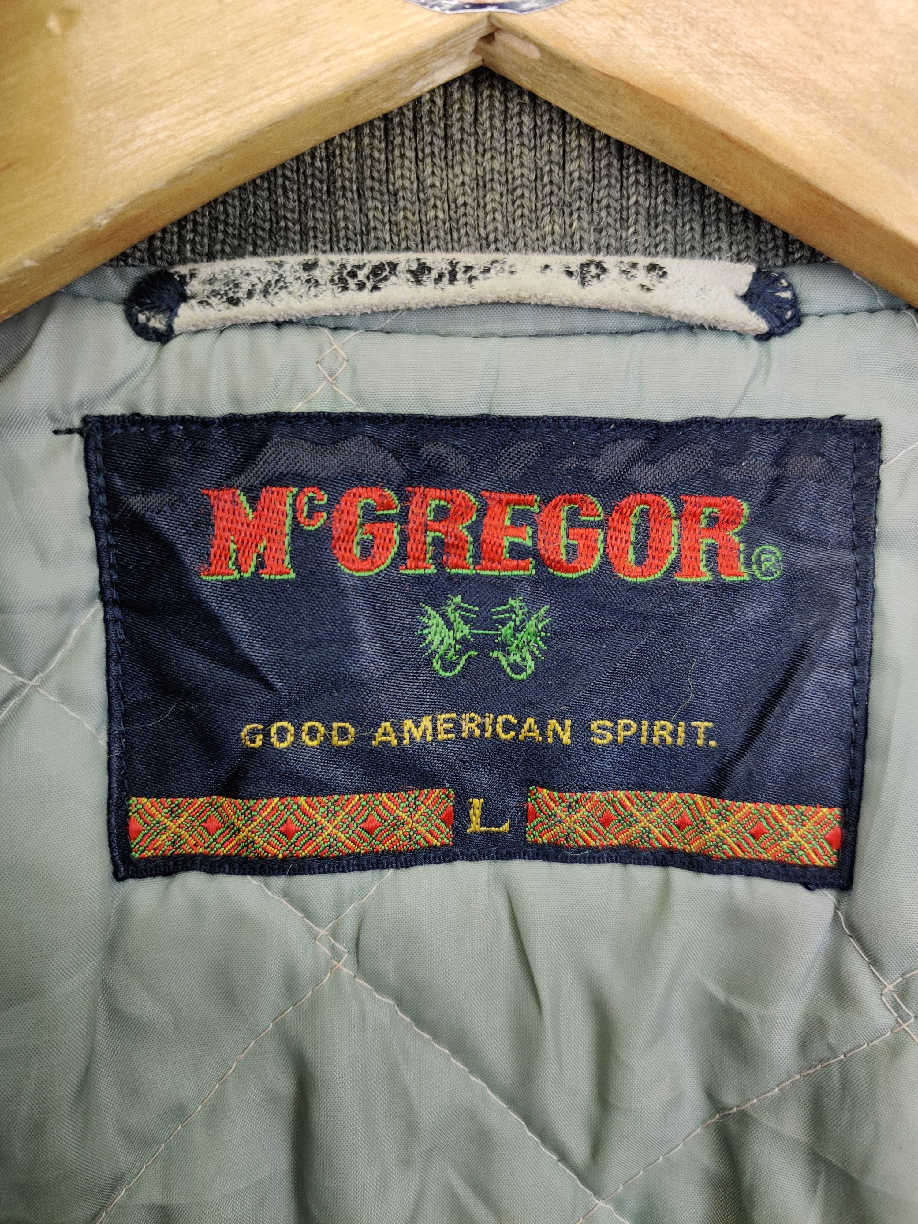 McGregor Vintage 80's McGregor Wool Varsity Leather Jacket Size US L / EU 52-54 / 3 - 11 Thumbnail