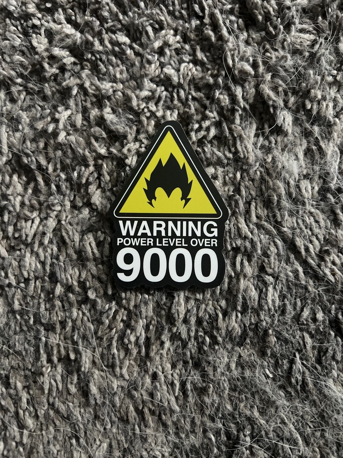 Hypebeast × Vintage Dragon Ball Warning Power Level Over 9000 Sticker Size ONE SIZE - 1 Thumbnail