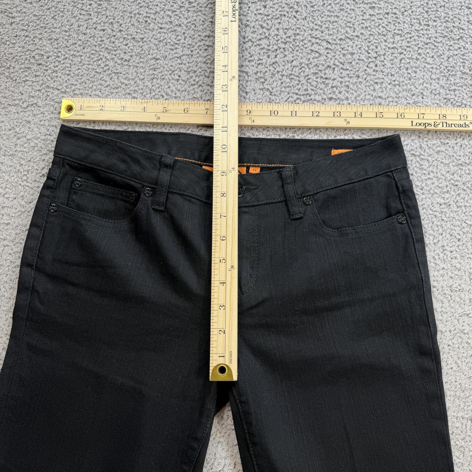 Other Tory Burch Womens Dark Wash Straight Leg Jeans 29 Minimalist Size 29" - 3 Thumbnail