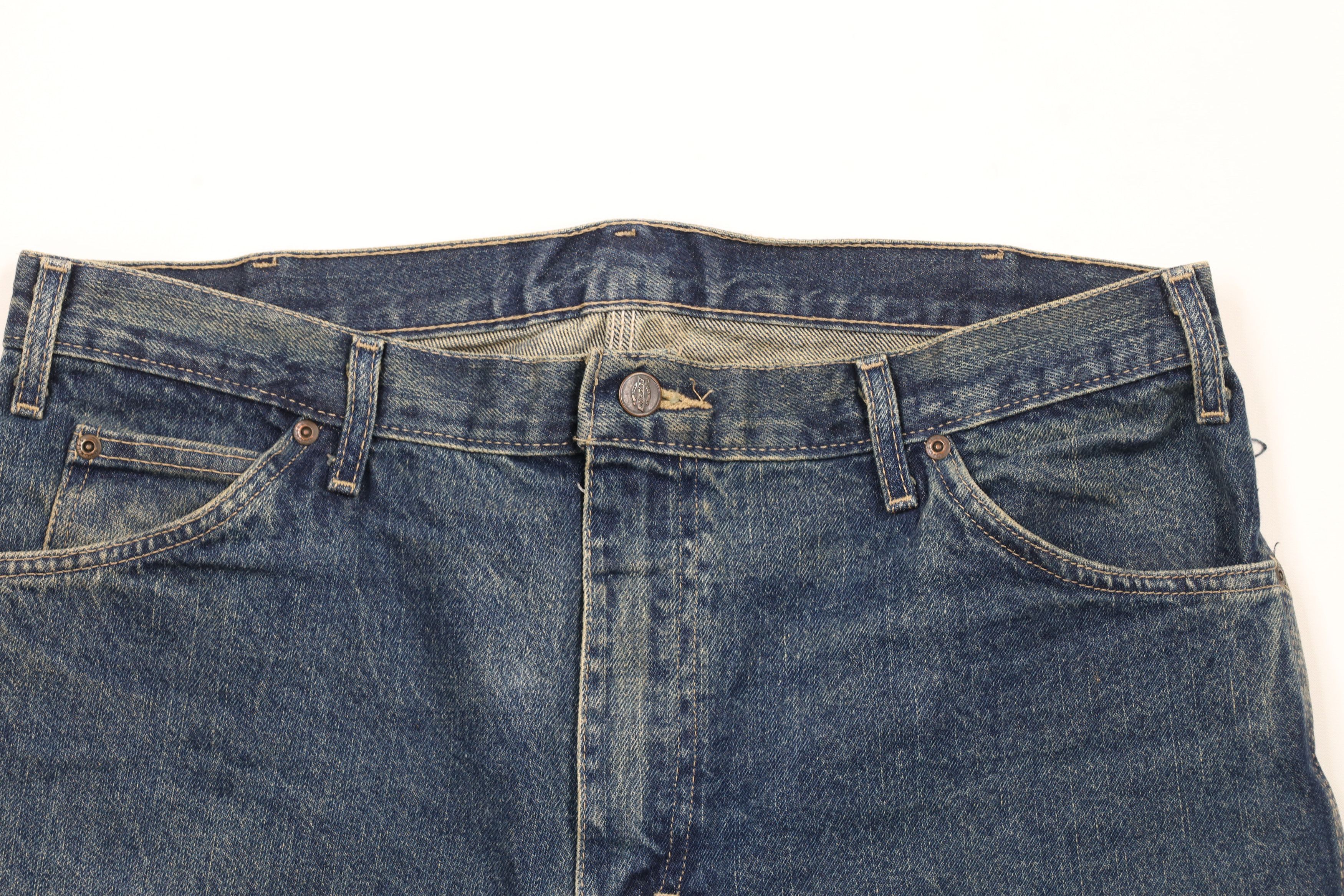 Dickies × Vintage Vintage Dickies Out Baggy Denim Carpenter Shorts Jorts Size US 34 / EU 50 - 2 Thumbnail