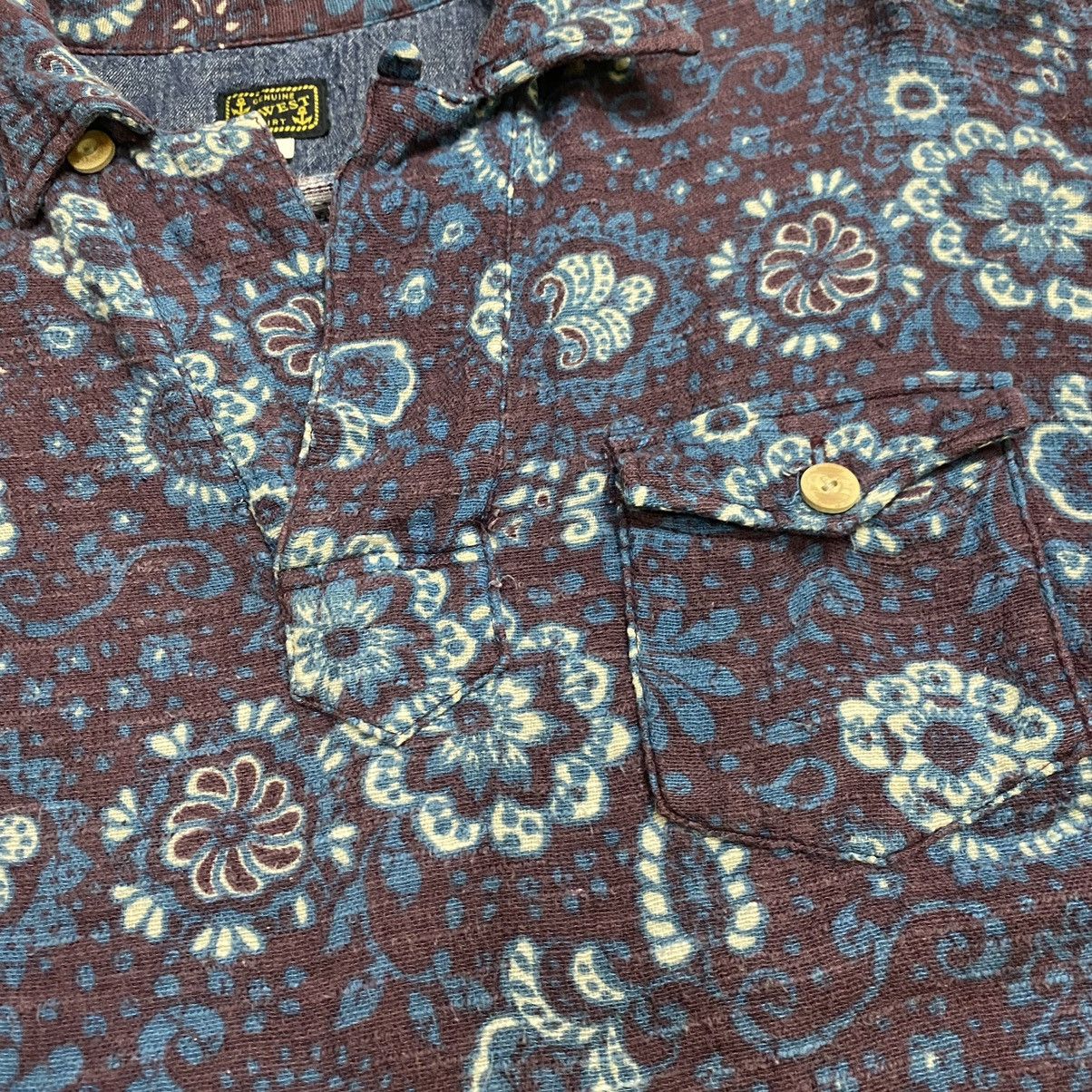 Japanese Brand Gowest Hawaiian shirt overprint single pocket Size US L / EU 52-54 / 3 - 7 Thumbnail