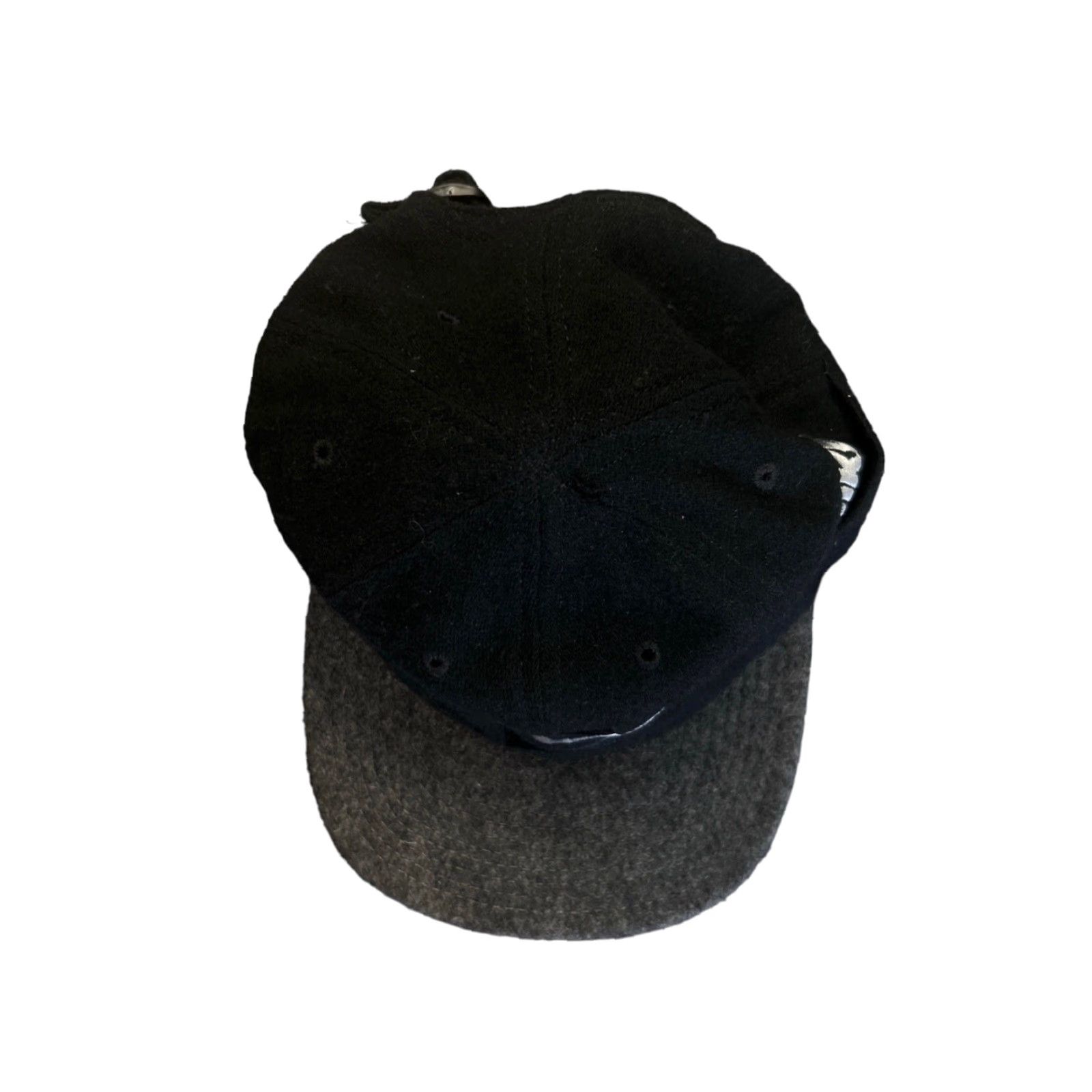Nike VINTAGE Nike Black Wool Strap Back Hat Adult OSFA 90s Made in USA Baseball Cap Mens Size ONE SIZE - 6 Thumbnail