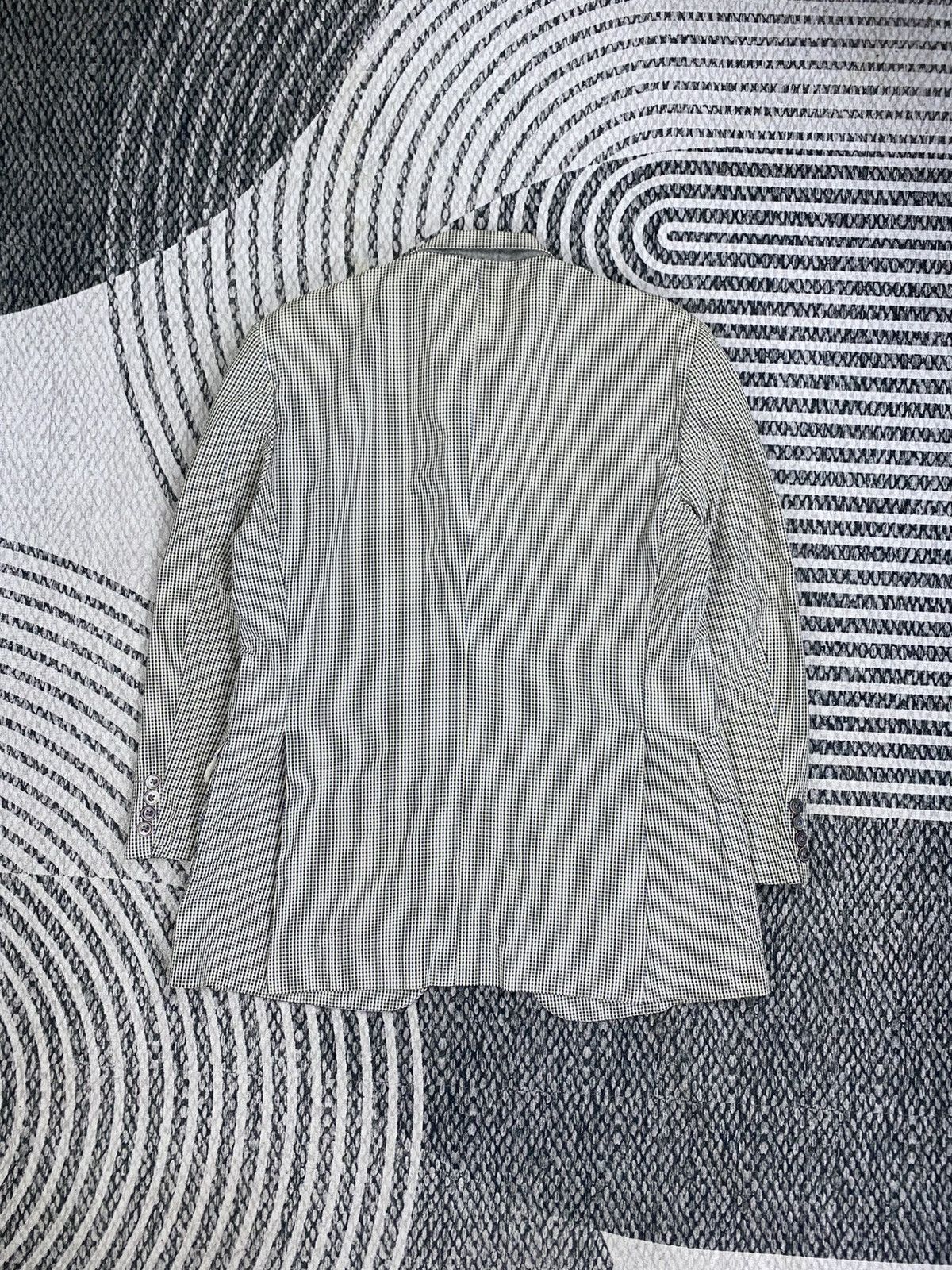 Burberry Vintage Burberrys Wool & Silk Checked Blazer Size US M / EU 48-50 / 2 - 2 Thumbnail