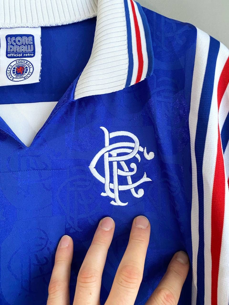 Other FC Glasgow Rangers 1996-97 Reprinted Retro Soccer Jersey XXL Size US XXL / EU 58 / 5 - 6 Thumbnail