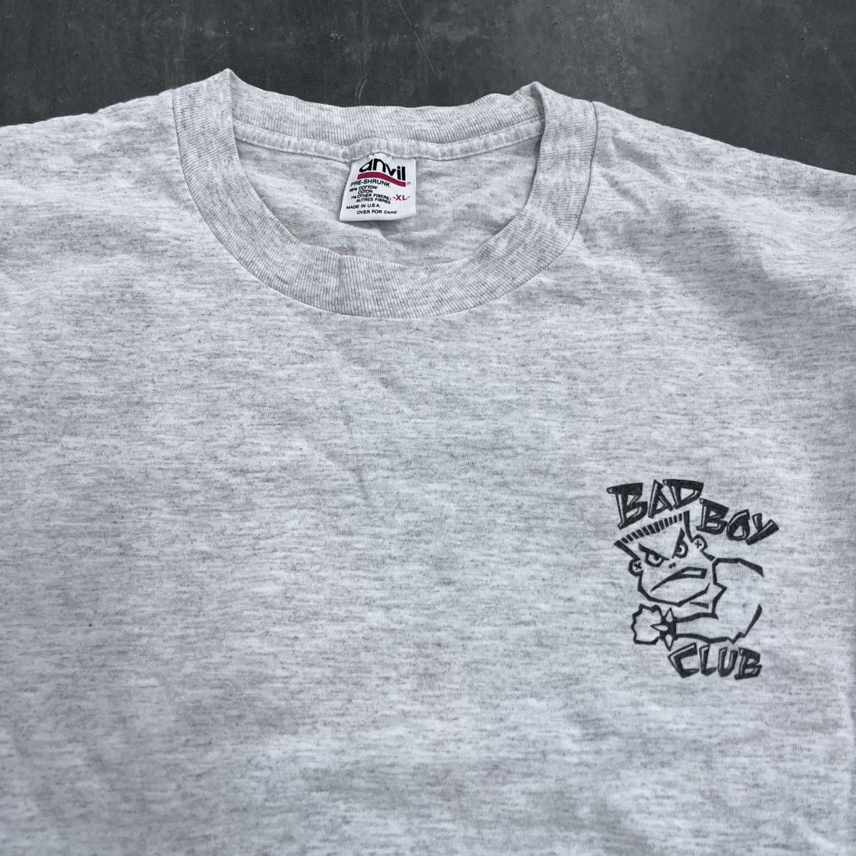 Anvil × Vintage Vintage 1993 Bad Boy Club Quit Yer Snivilin XL anvil USA Size US XL / EU 56 / 4 - 4 Thumbnail