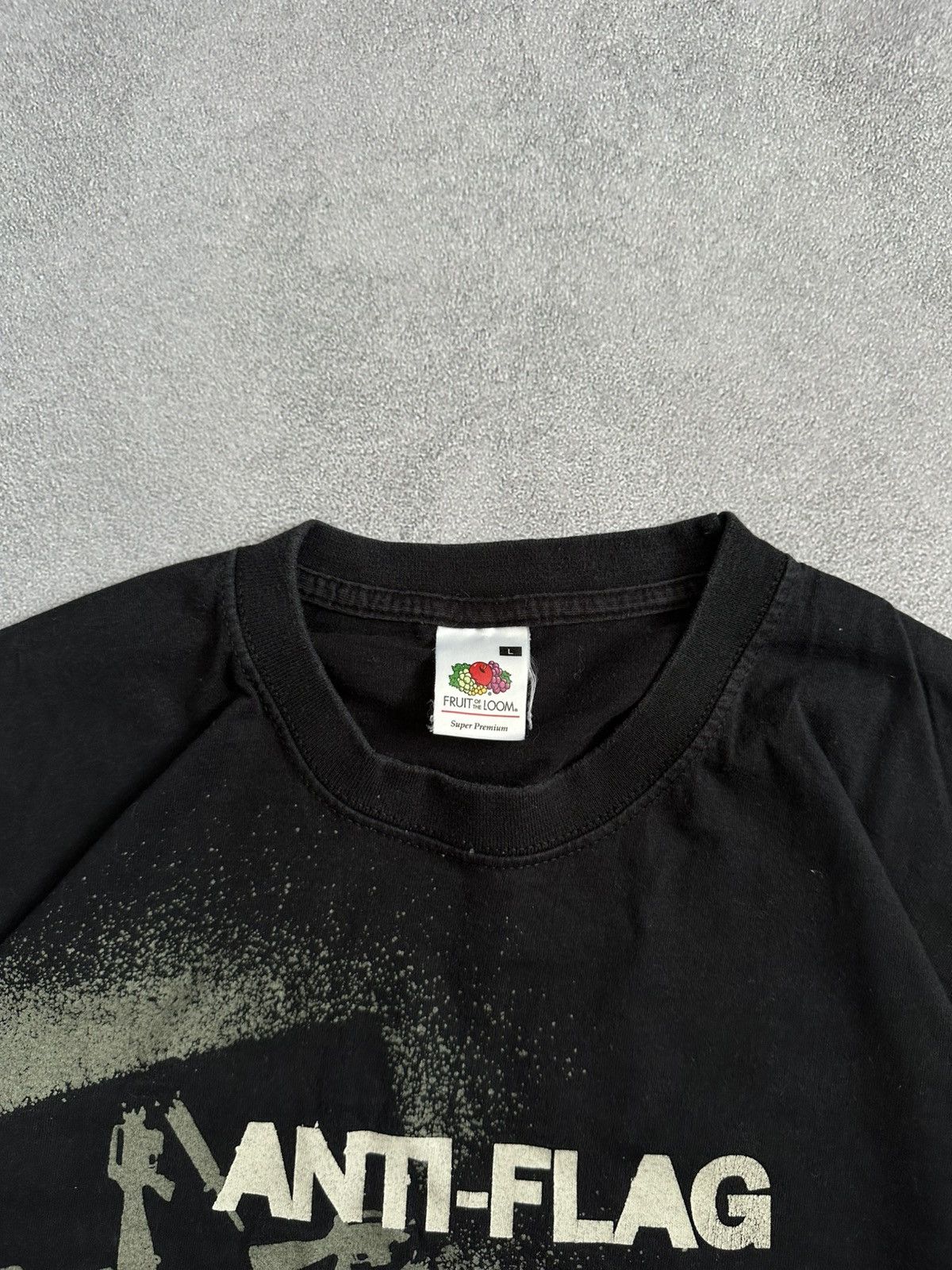 Band Tees Vintage Anti-Flag Tee Y2K Punk Band Graphic Black Shirt Size US L / EU 52-54 / 3 - 5 Thumbnail