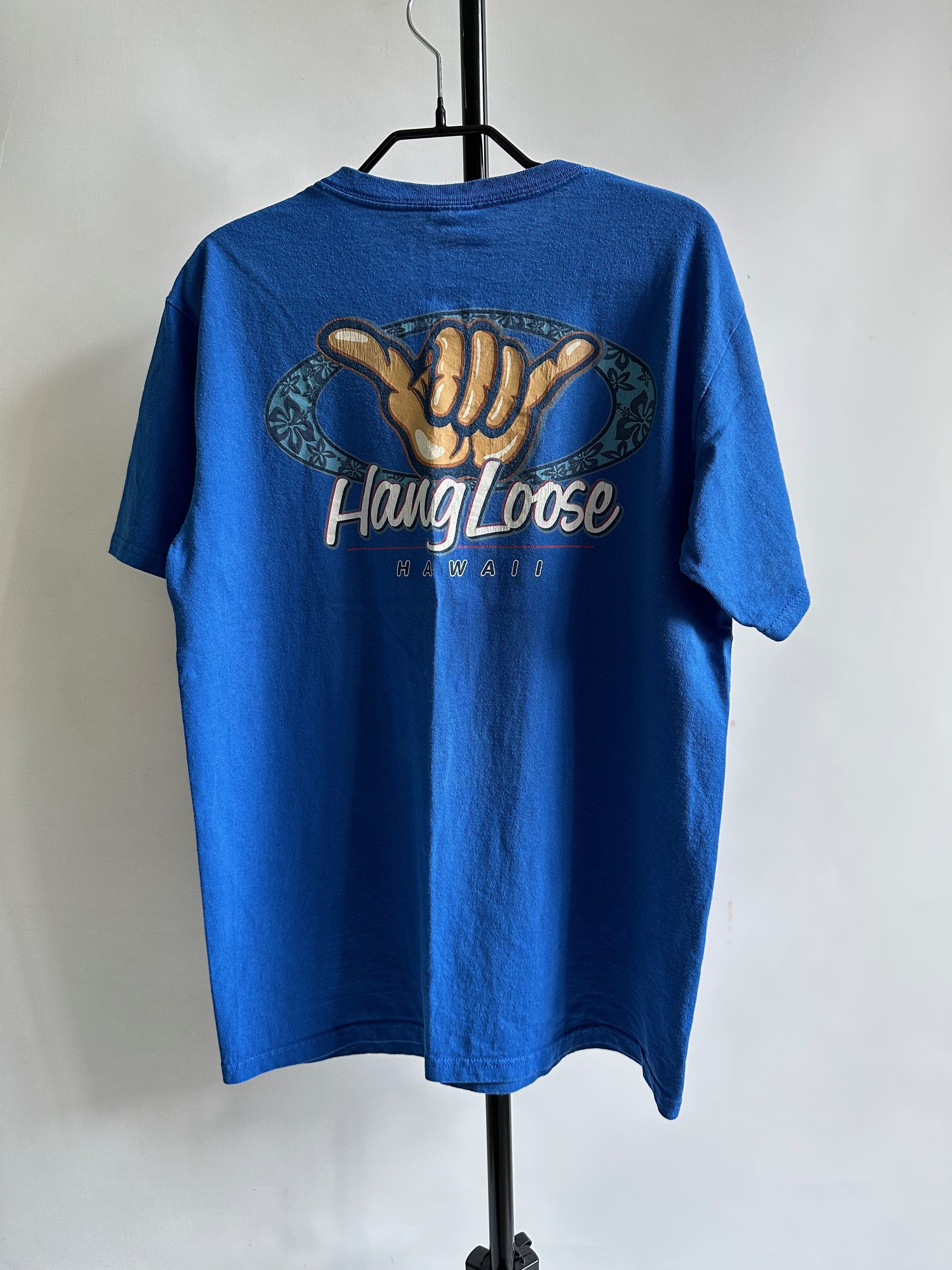 Anvil Anvil Hang Loose Hawaii Surf style t shirt blue Size US M / EU 48-50 / 2 - 1 Thumbnail