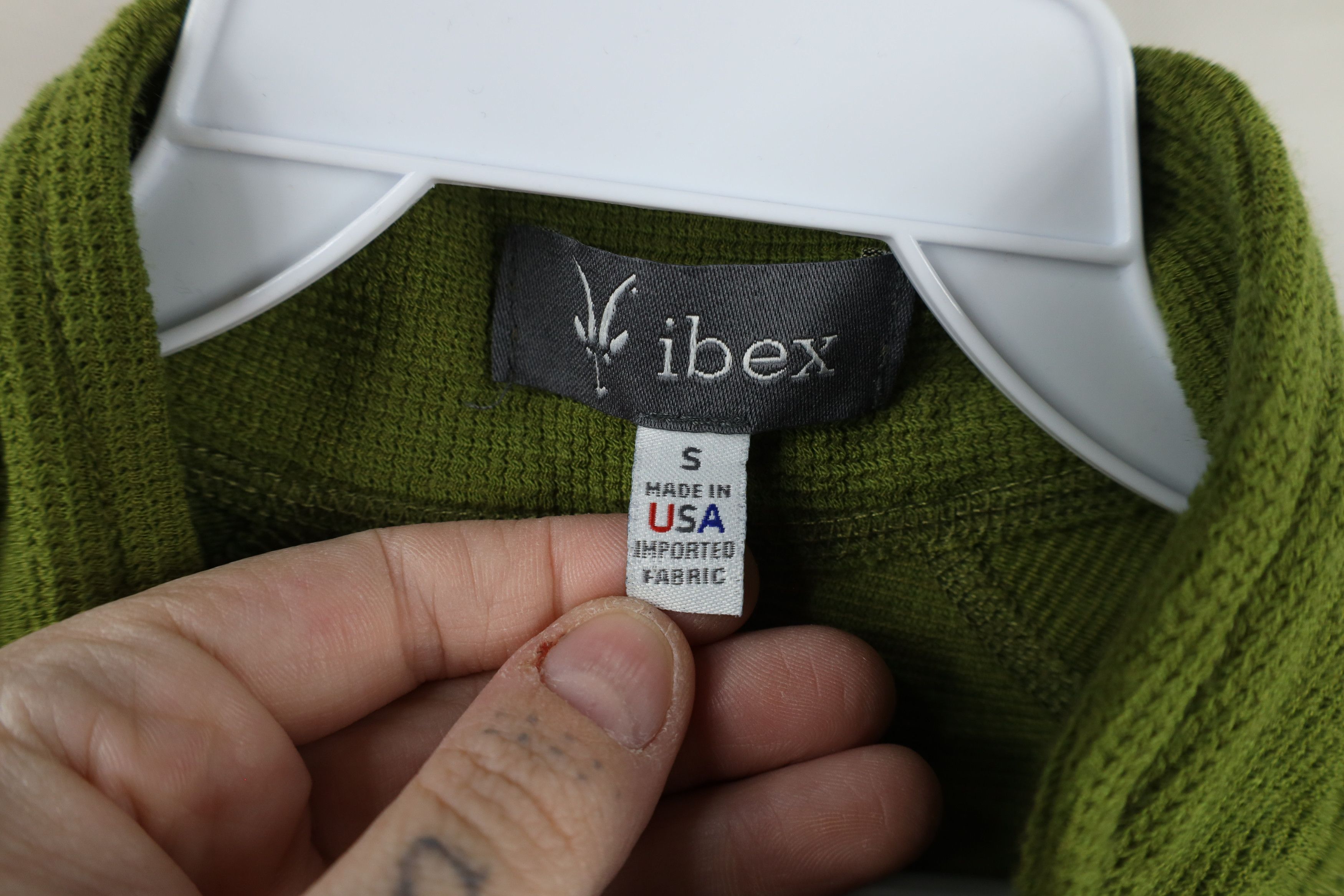 Ibex × Vintage Ibex Merino Wool Blend Waffle Knit Henley Sweater USA Size US S / EU 44-46 / 1 - 6 Thumbnail