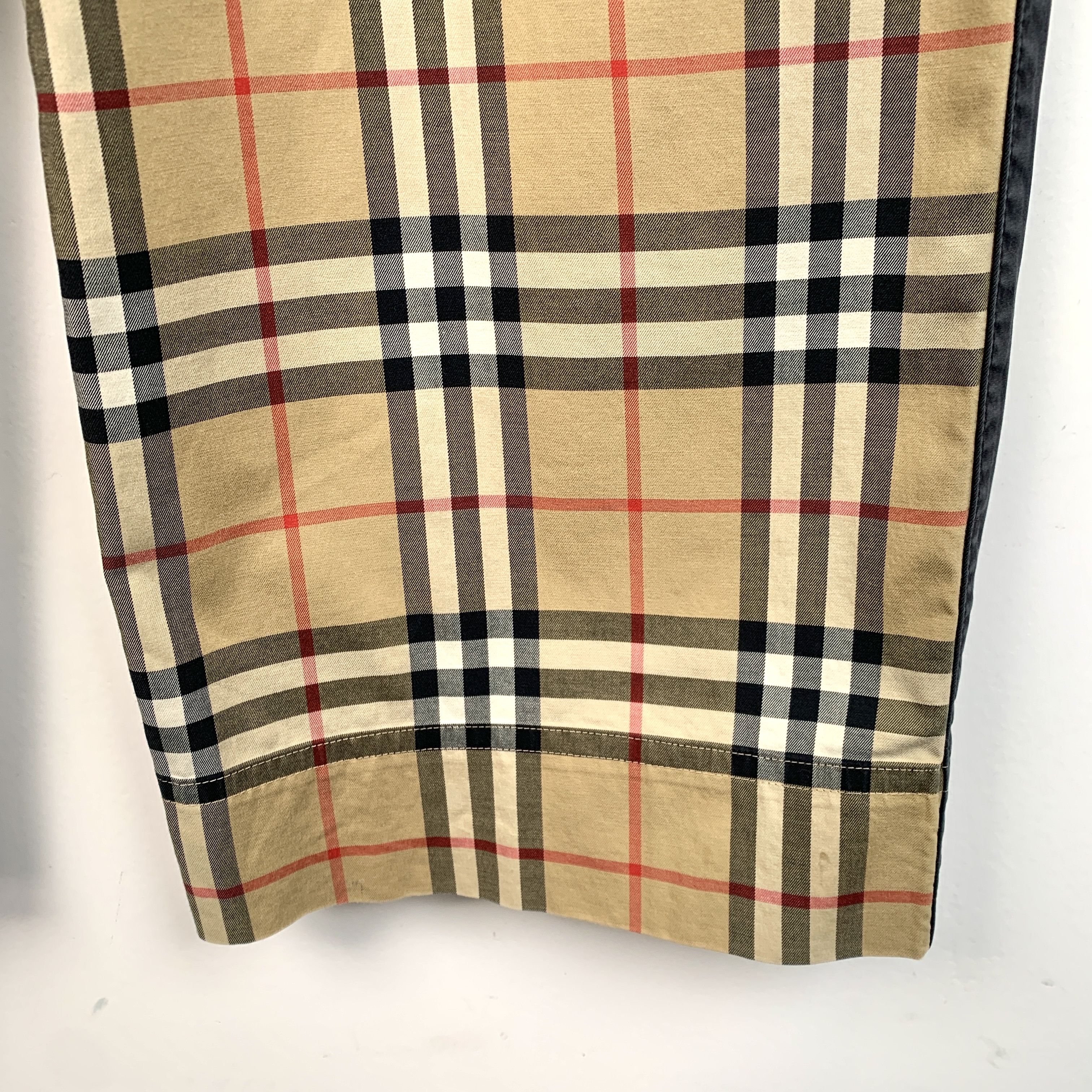 Burberry Burberry Brown Check Cotton Wide-Leg Pants (Size XS) Size 36" / US 14 / IT 50 - 9 Thumbnail