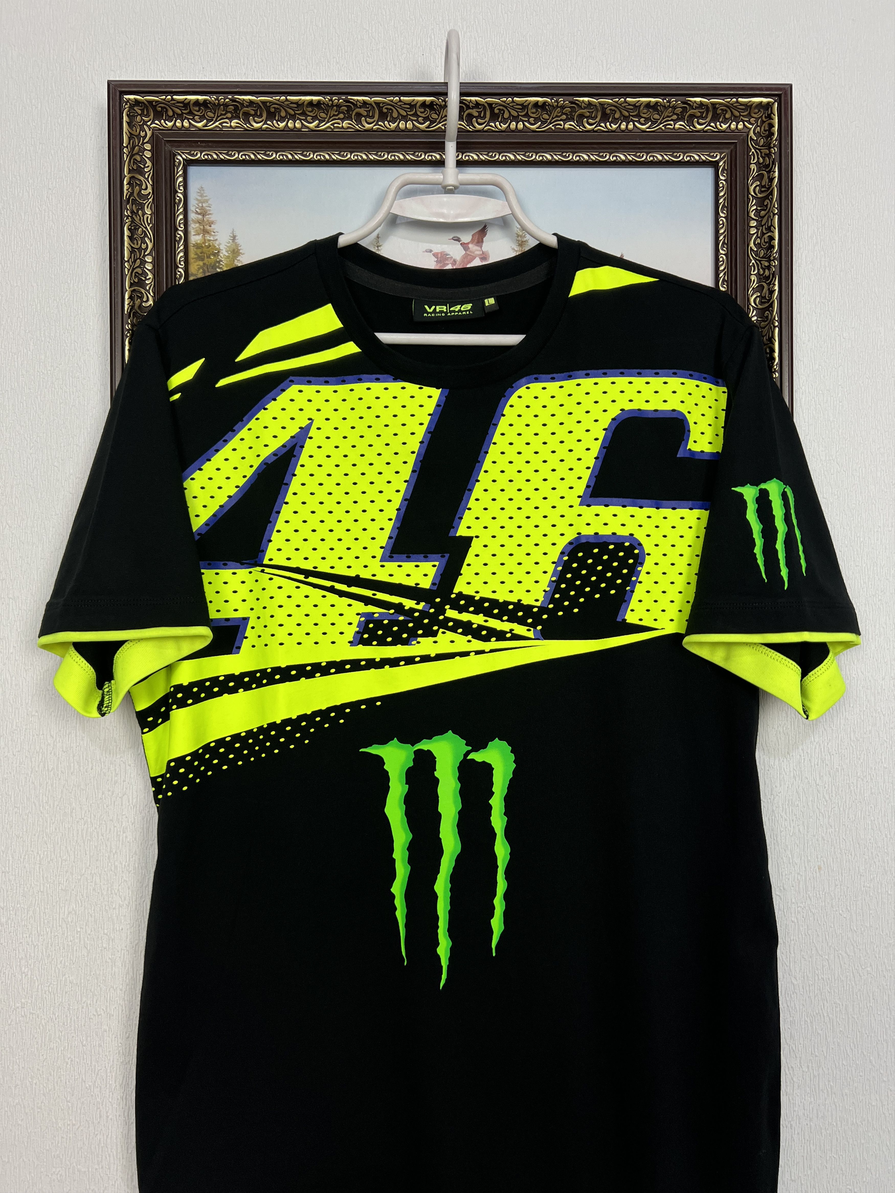 Vintage Monster Official Valentino Rossi Racing Moto Shirt Jersey Size US L / EU 52-54 / 3 - 2 Thumbnail