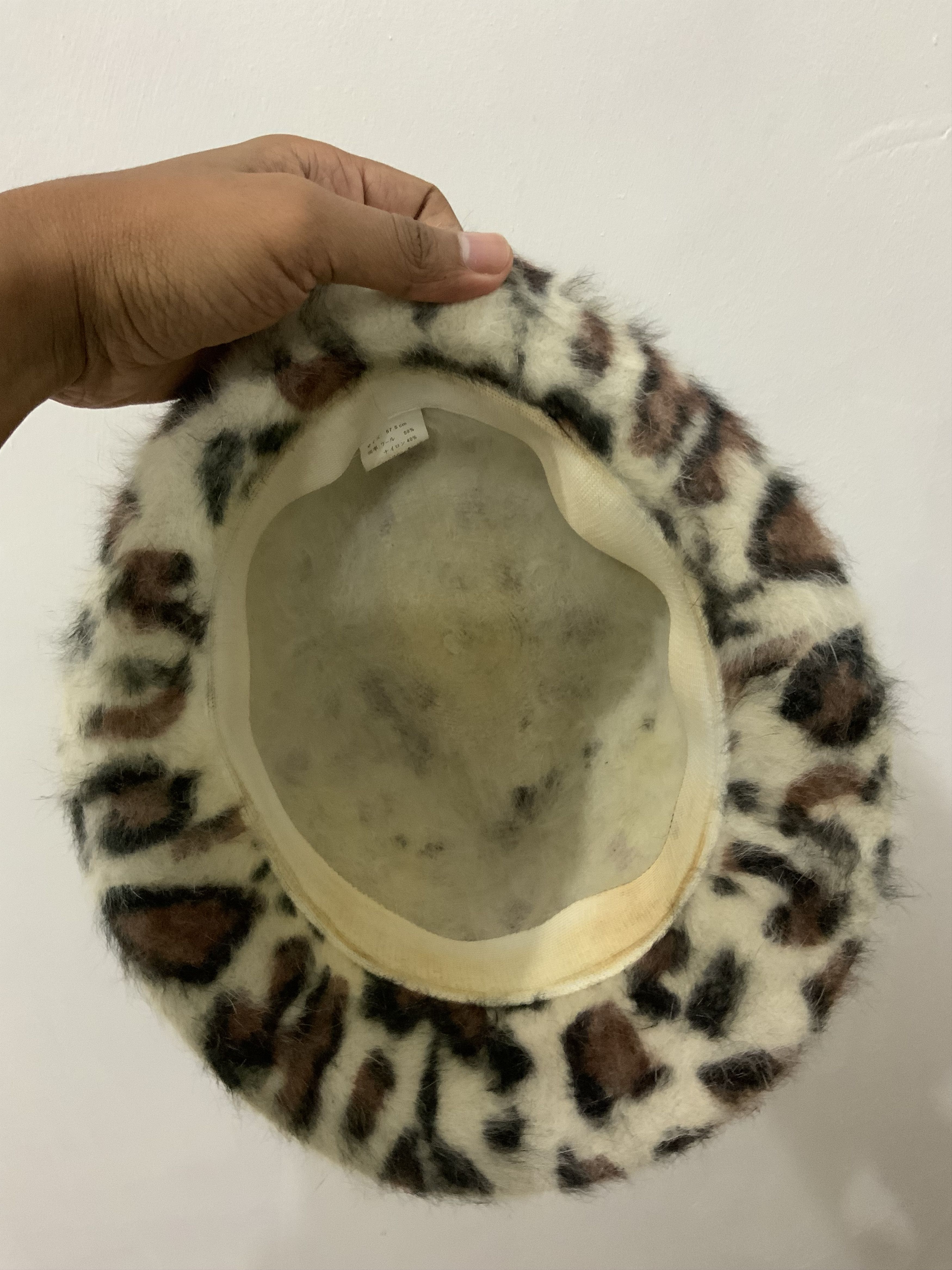 Hat Club Mohair Fur Leopard Design Hat Size ONE SIZE - 7 Thumbnail