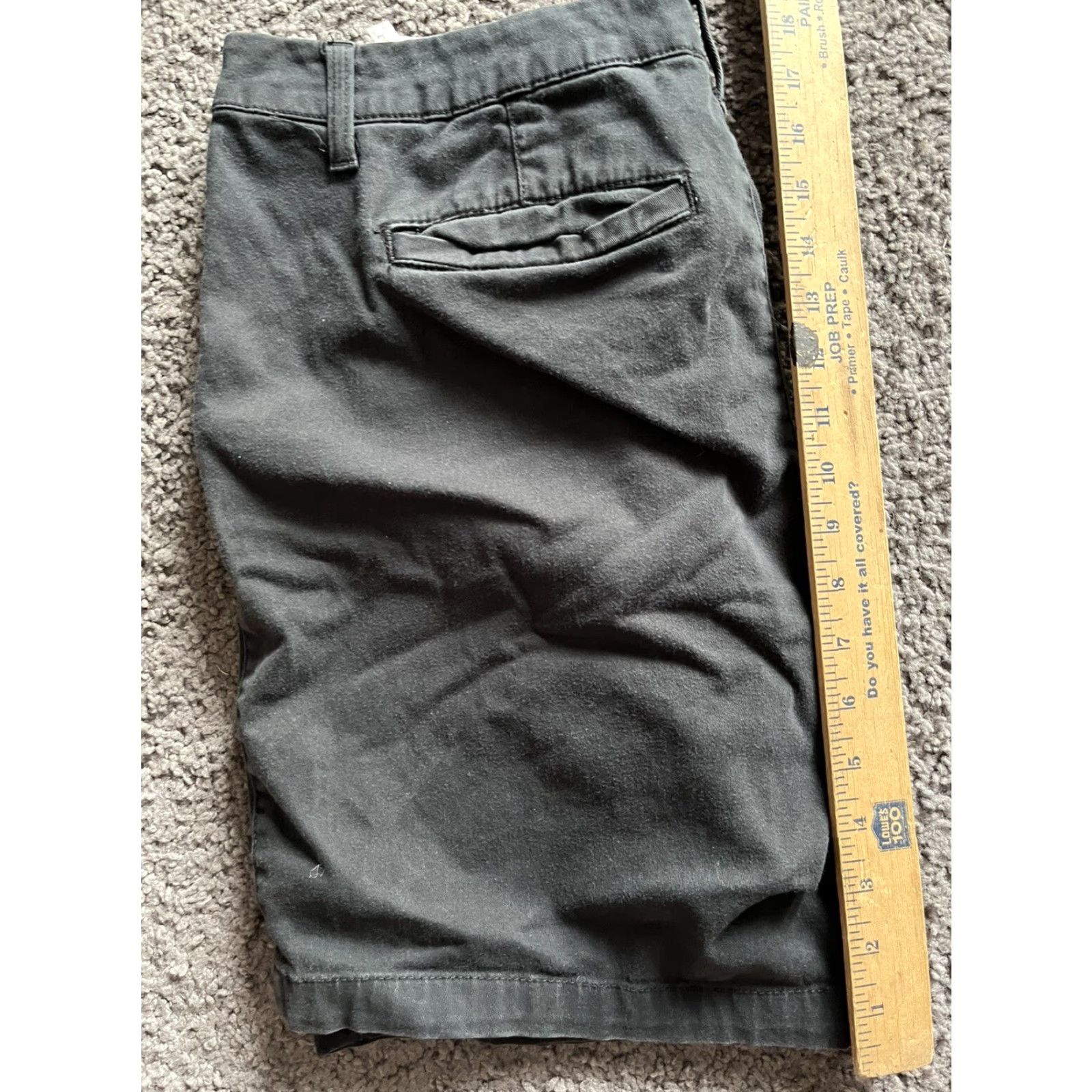Vintage VINTAGE Aéropostale Women Black Flat Front Folded Cuff Casual Chino Shorts 16 Size 38" / US 16 / IT 52 - 4 Thumbnail