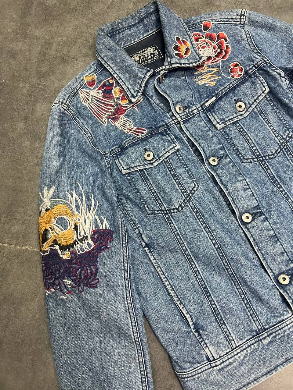 Diesel RARE Diesel Koi Embroidered Denim Jacket Size US M / EU 48-50 / 2 - 4 Thumbnail