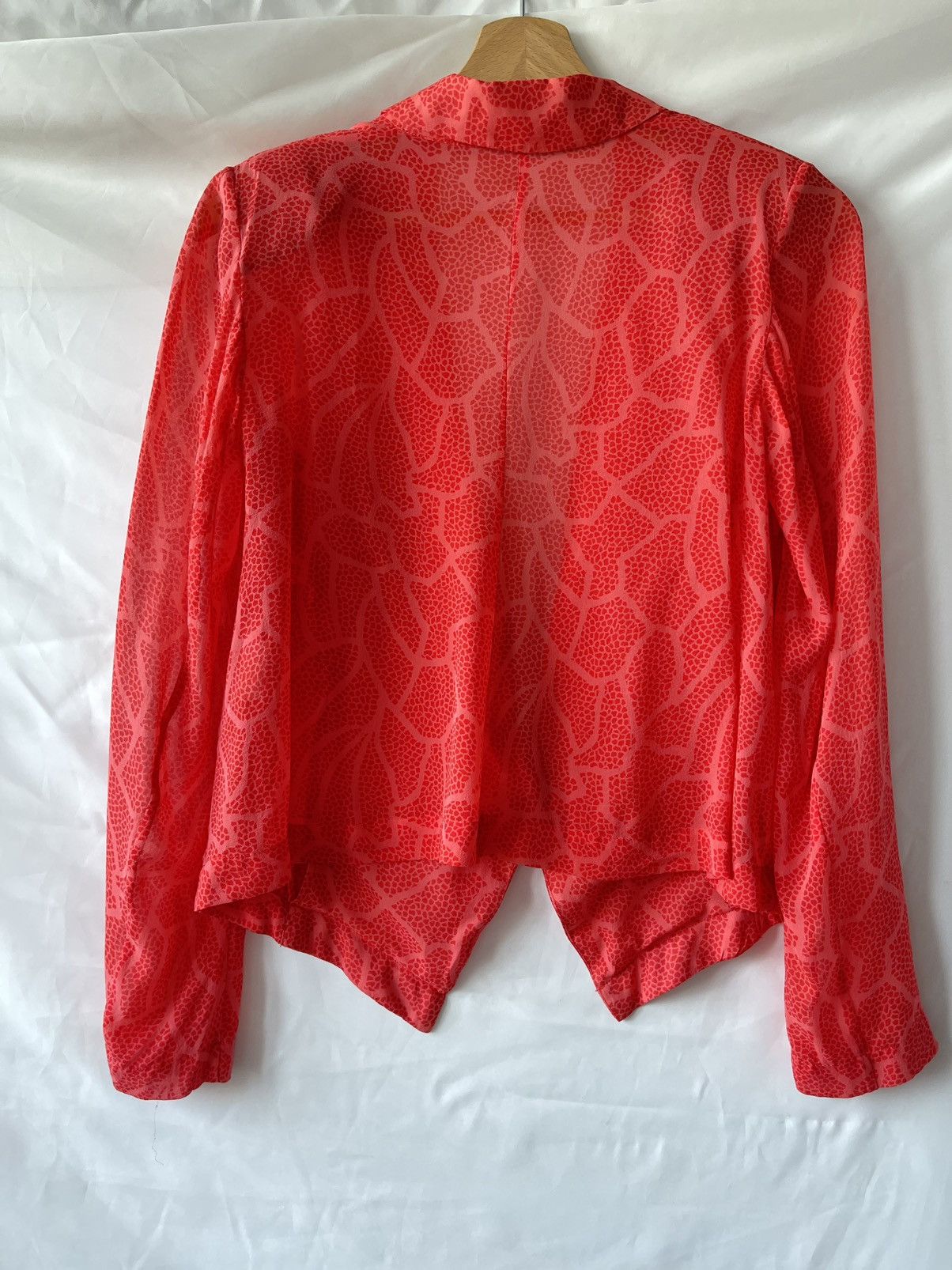 Dagmar Swedish brand DAGMAR XS 34 coral silk jacket Size XS / US 0-2 / IT 36-38 - 4 Thumbnail