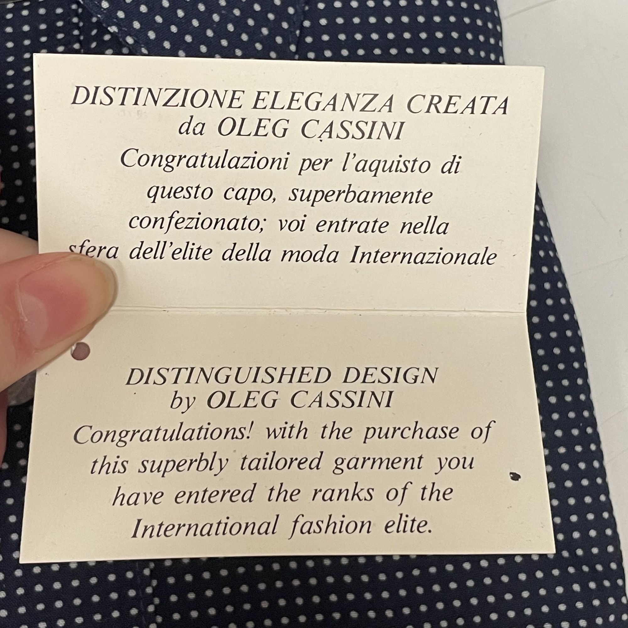 Oleg Cassini NoS NiB Vtg Oleg Cassini Burma ATOMIC Micro Dot Shirt Size US M / EU 48-50 / 2 - 9 Thumbnail