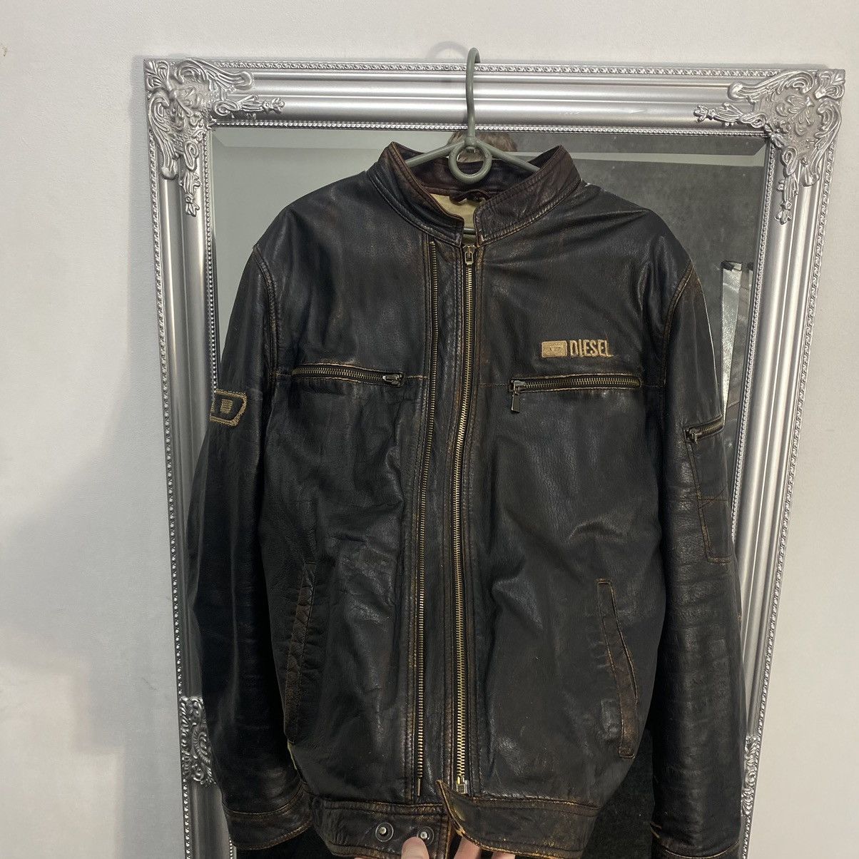 ジャケット・アウター Diesel Sport lether jacket archive 90s Diesel Sport lether jacket archive 90s Vintage 1990 diesel leather