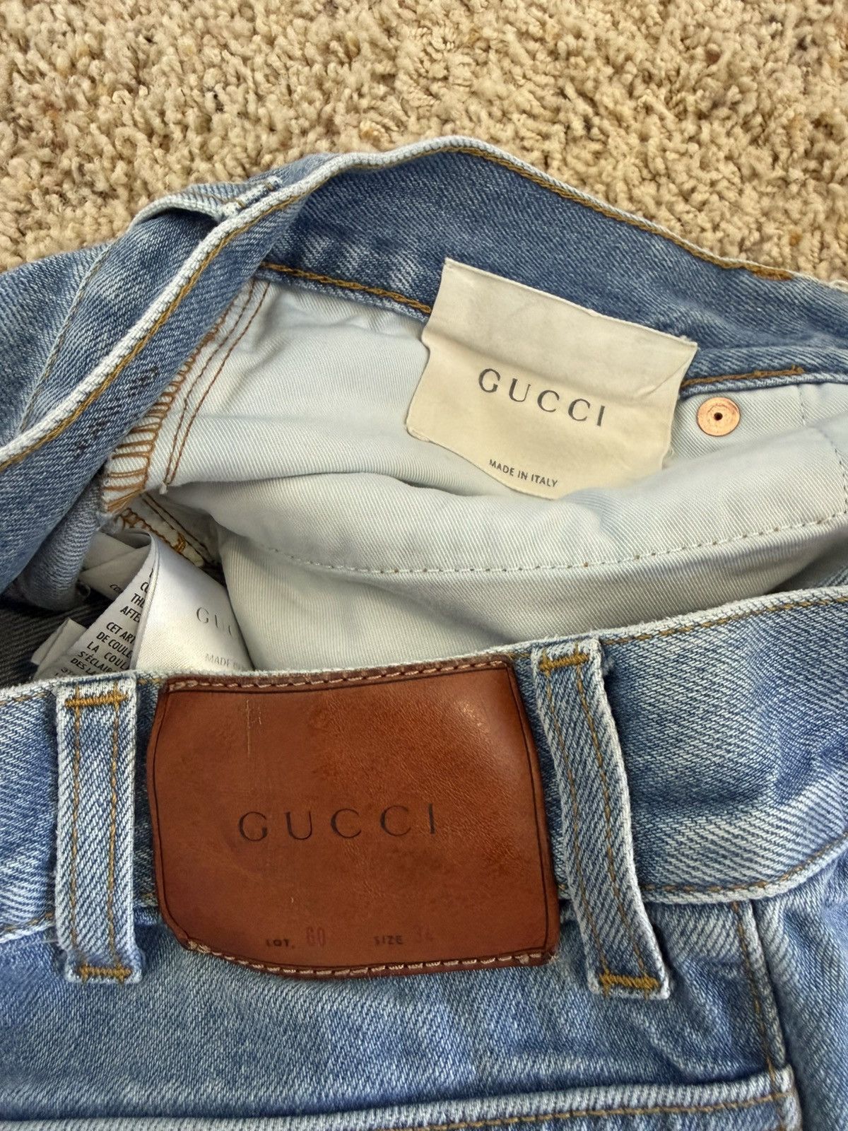 Gucci Gucci distressed denim Size US 32 / EU 48 - 4 Thumbnail