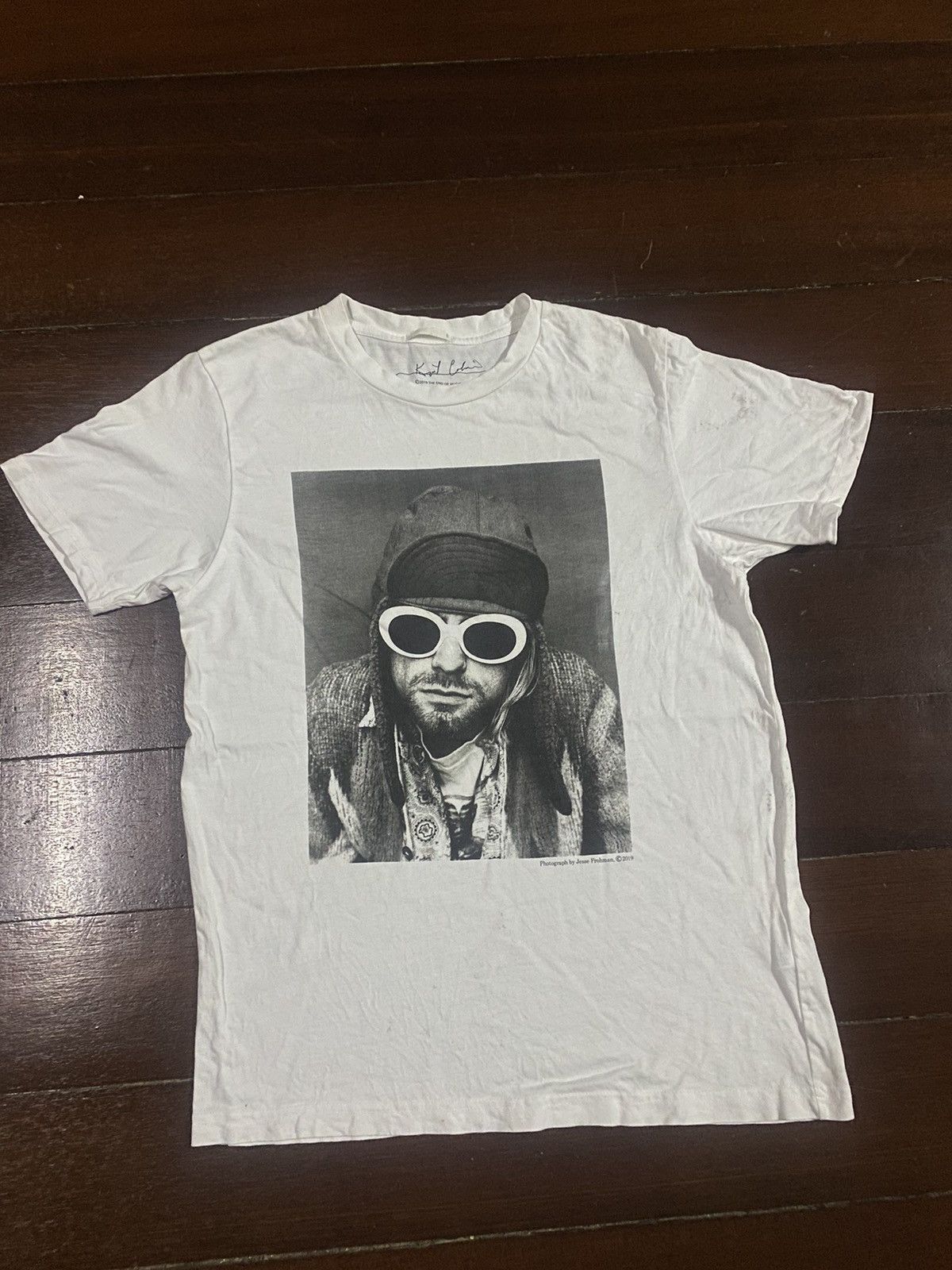 Beams Plus × Blue Blue Japan × GU Rare!! GU X kurt cobain photograph by jesse frohman tee Size US S / EU 44-46 / 1 - 2 Thumbnail