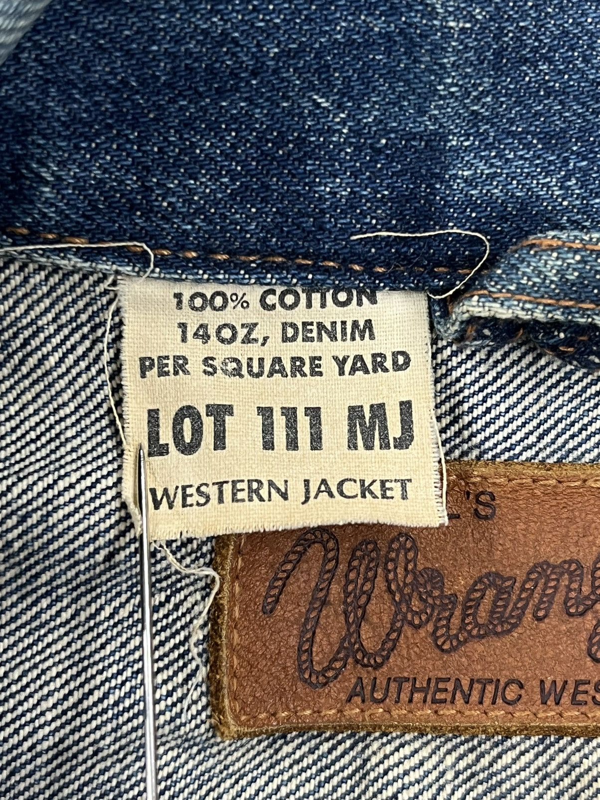 Wrangler Wrangler Lot 111MJ Western Denim Jacket Made in Japan Size US L / EU 52-54 / 3 - 7 Thumbnail