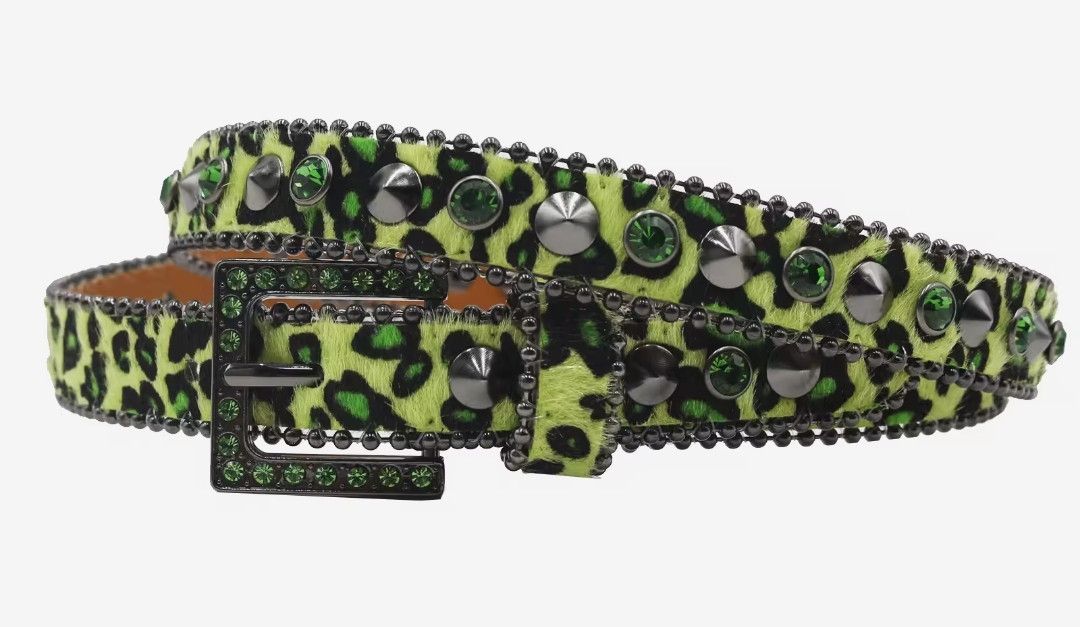 Vintage The rhine and the spiky green lux belts Size ONE SIZE - 1 Preview
