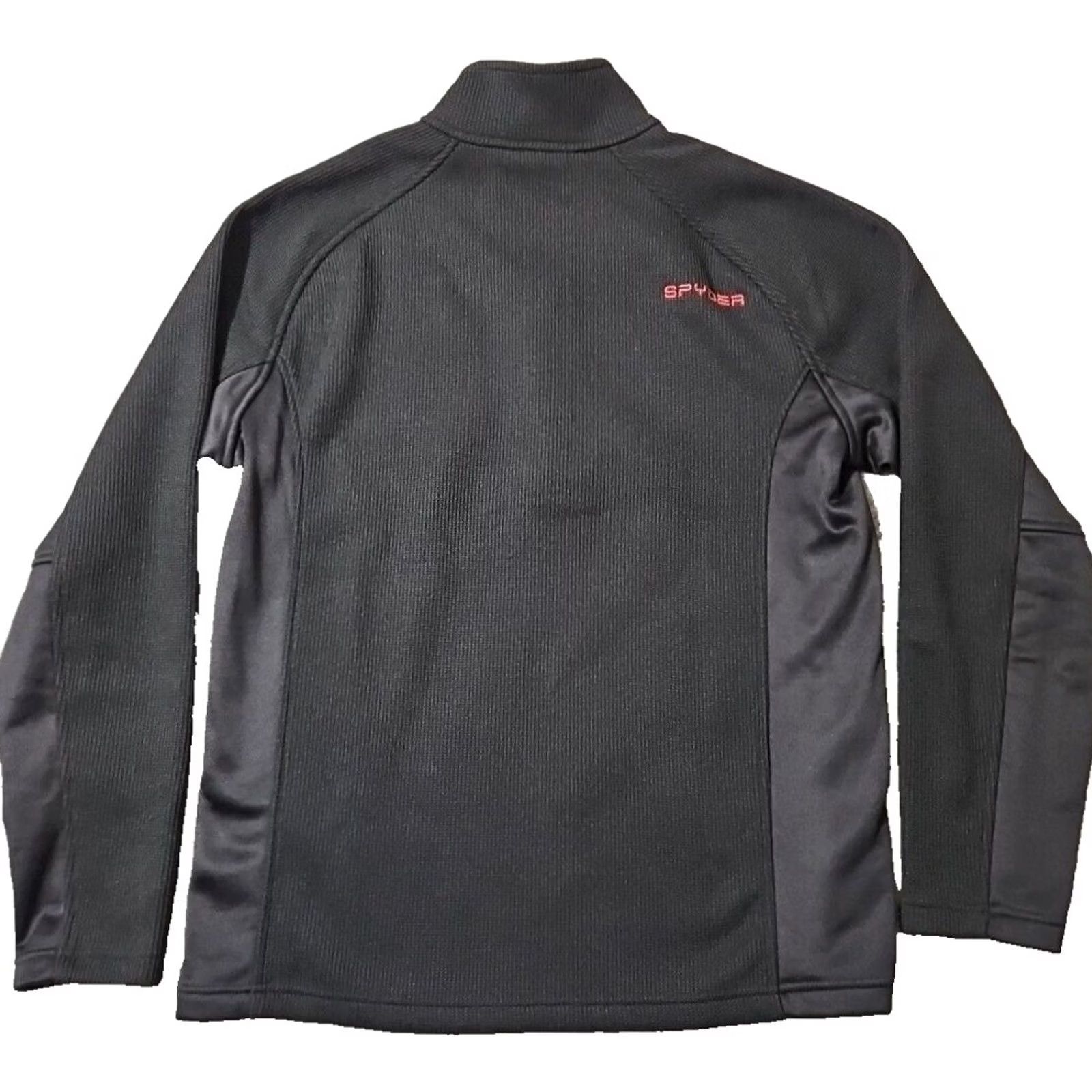 Spyder Spyder Pullover Sweater Black Red Waffle Knit 1/2 Zip Men's Large Size US XXL / EU 58 / 5 - 2 Thumbnail