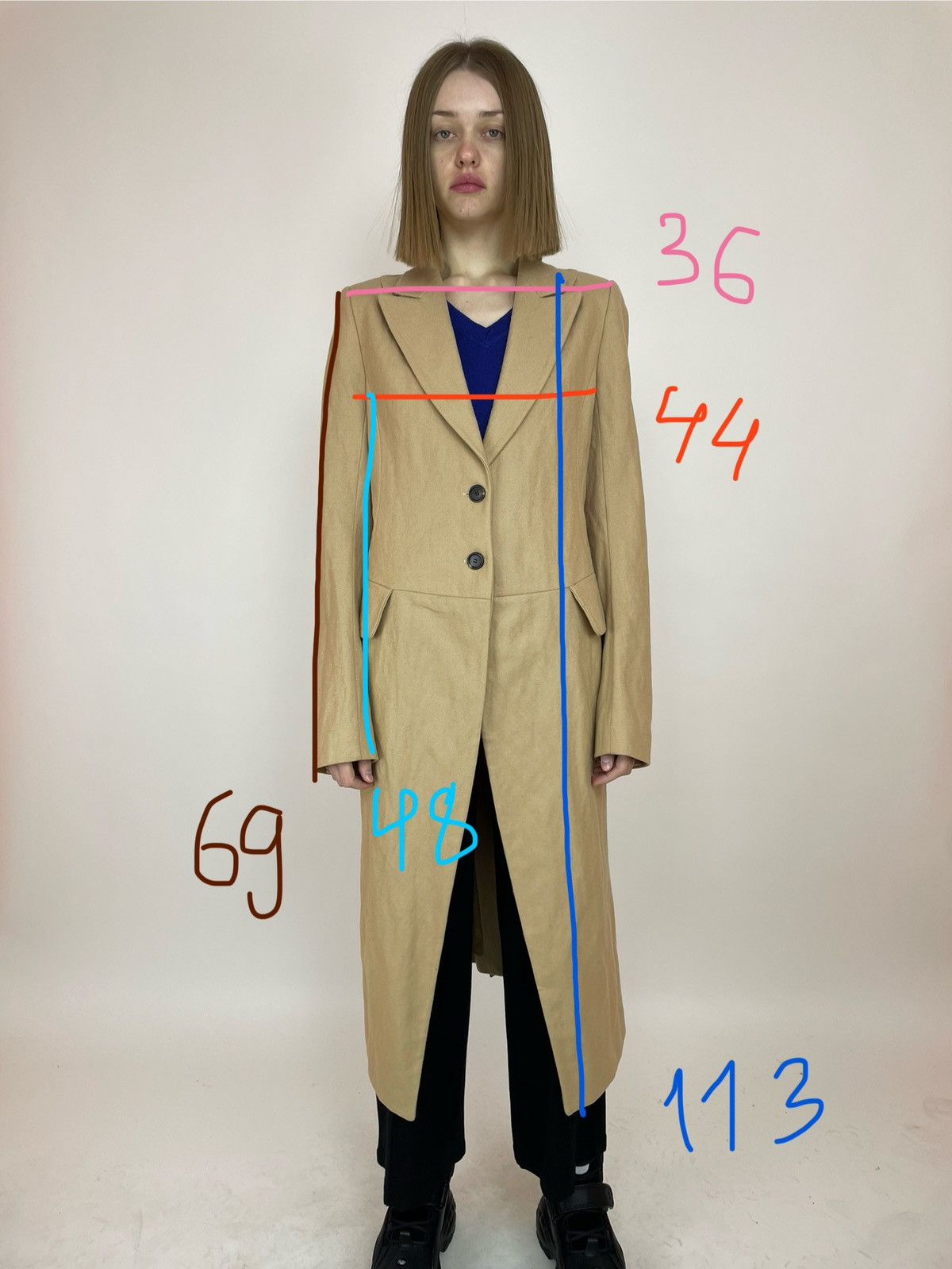 Ann Demeulemeester ANN DEMEULEMEESTER Wool trench coat Womens size 38 Size XS / US 0-2 / IT 36-38 - 13 Thumbnail