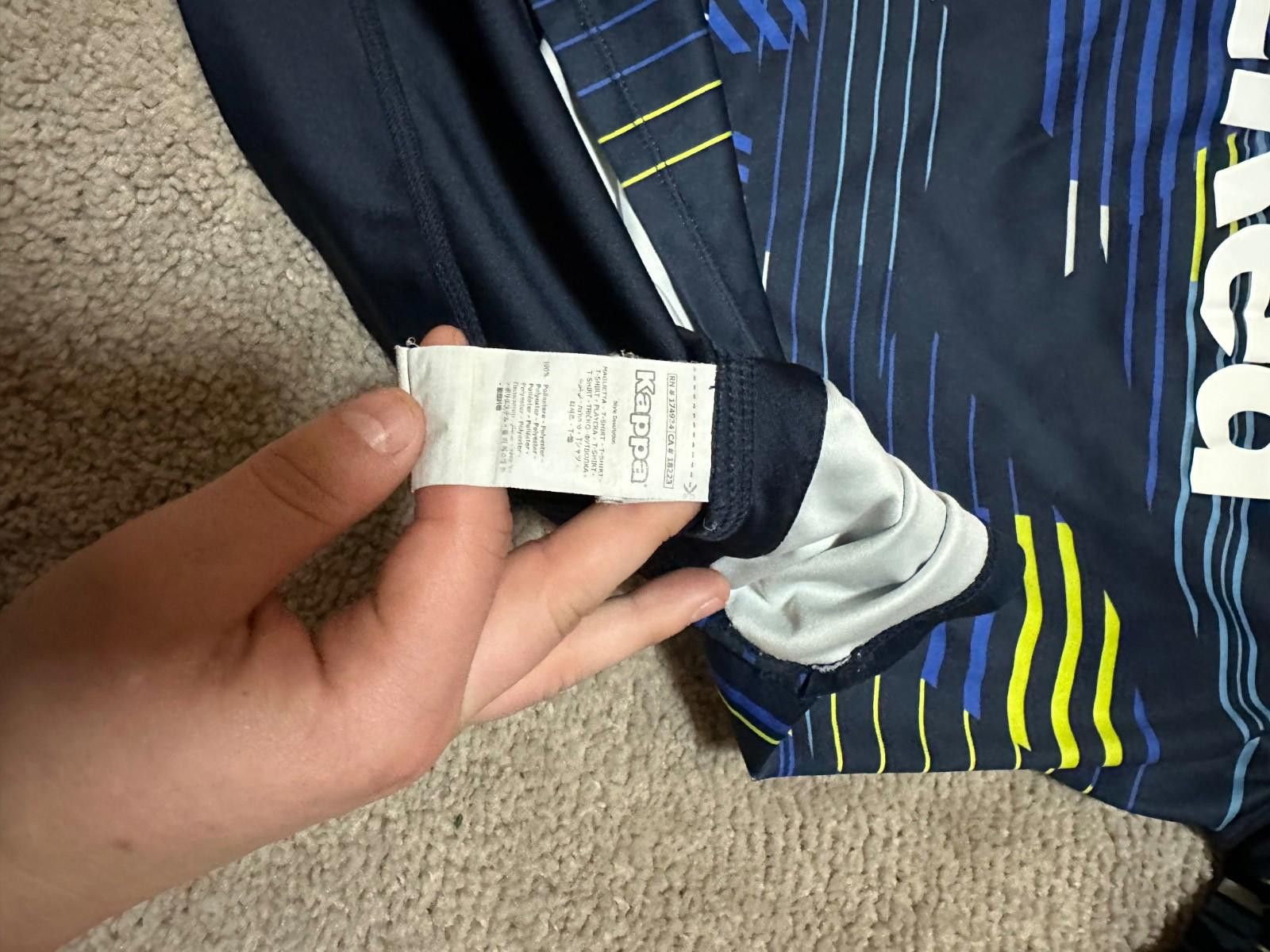 Kappa Leeds United Kappa 2018/19 Away Football Shirt Soccer Jersey Size US XL / EU 56 / 4 - 5 Thumbnail
