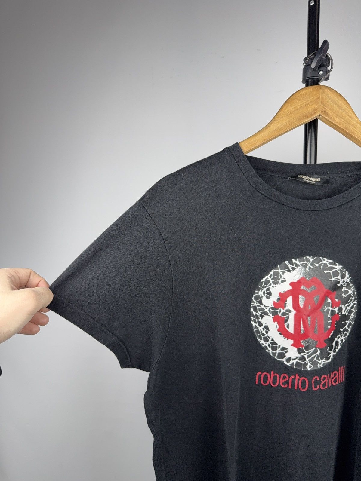 Roberto Cavalli Roberto Cavalli Beachwear Logo Graphic T-Shirt Black Size L Size US L / EU 52-54 / 3 - 4 Thumbnail