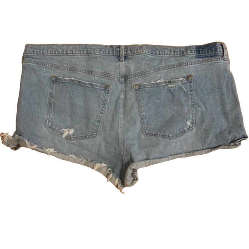 Abercrombie & Fitch Abercrombie & Fitch The Mom High Rise Plus Size Shorts 24 Size 37" - 4 Thumbnail