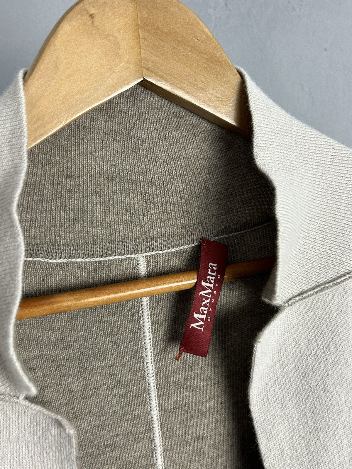 Max Mara Max Mara Studio Virgin Wool Open Front Cardigan Size XL / US 12-14 / IT 48-50 - 7 Thumbnail