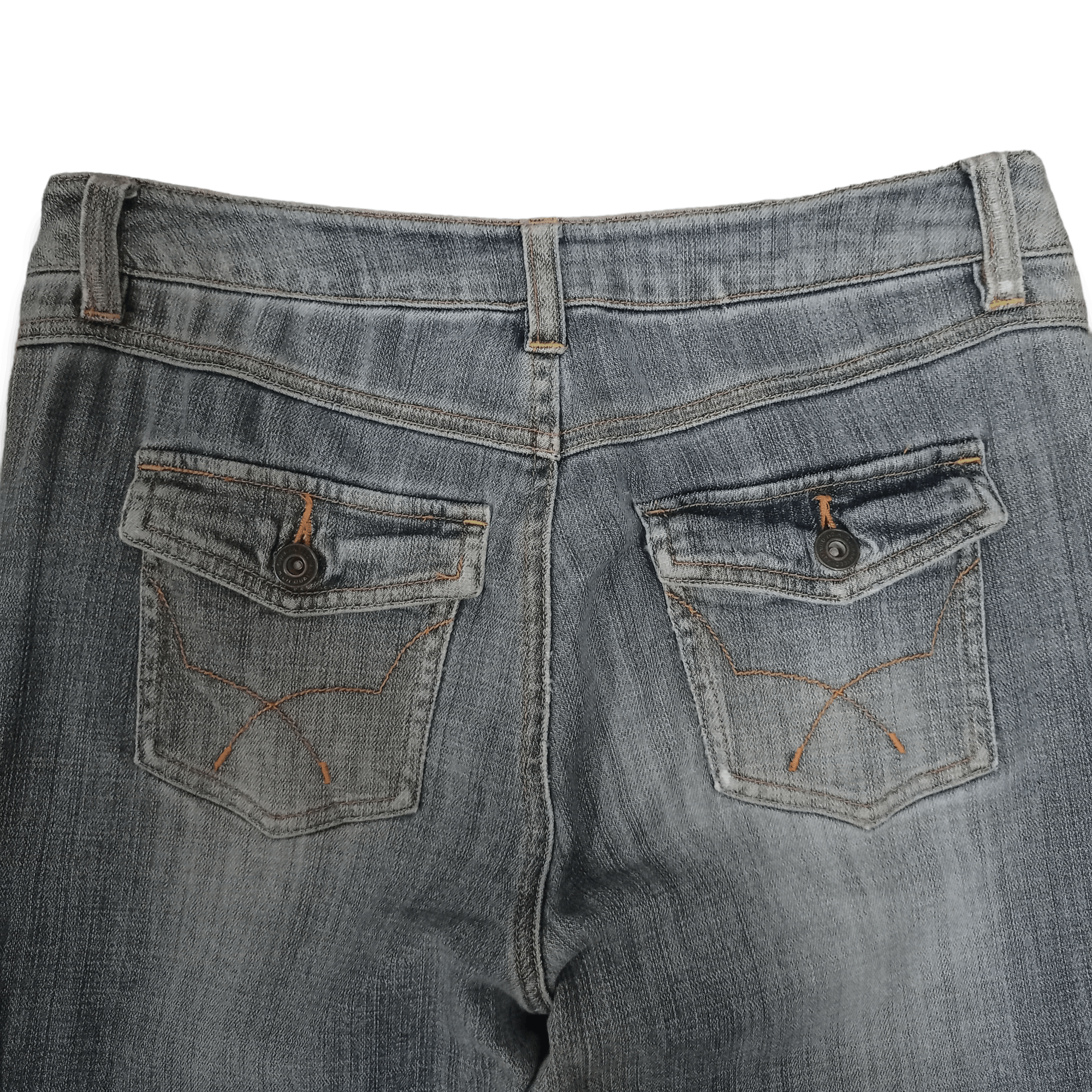 Japanese Brand Vintage Japanese Brand Faded Style Flare Denim Jeans 29x28 Size 29" - 7 Thumbnail