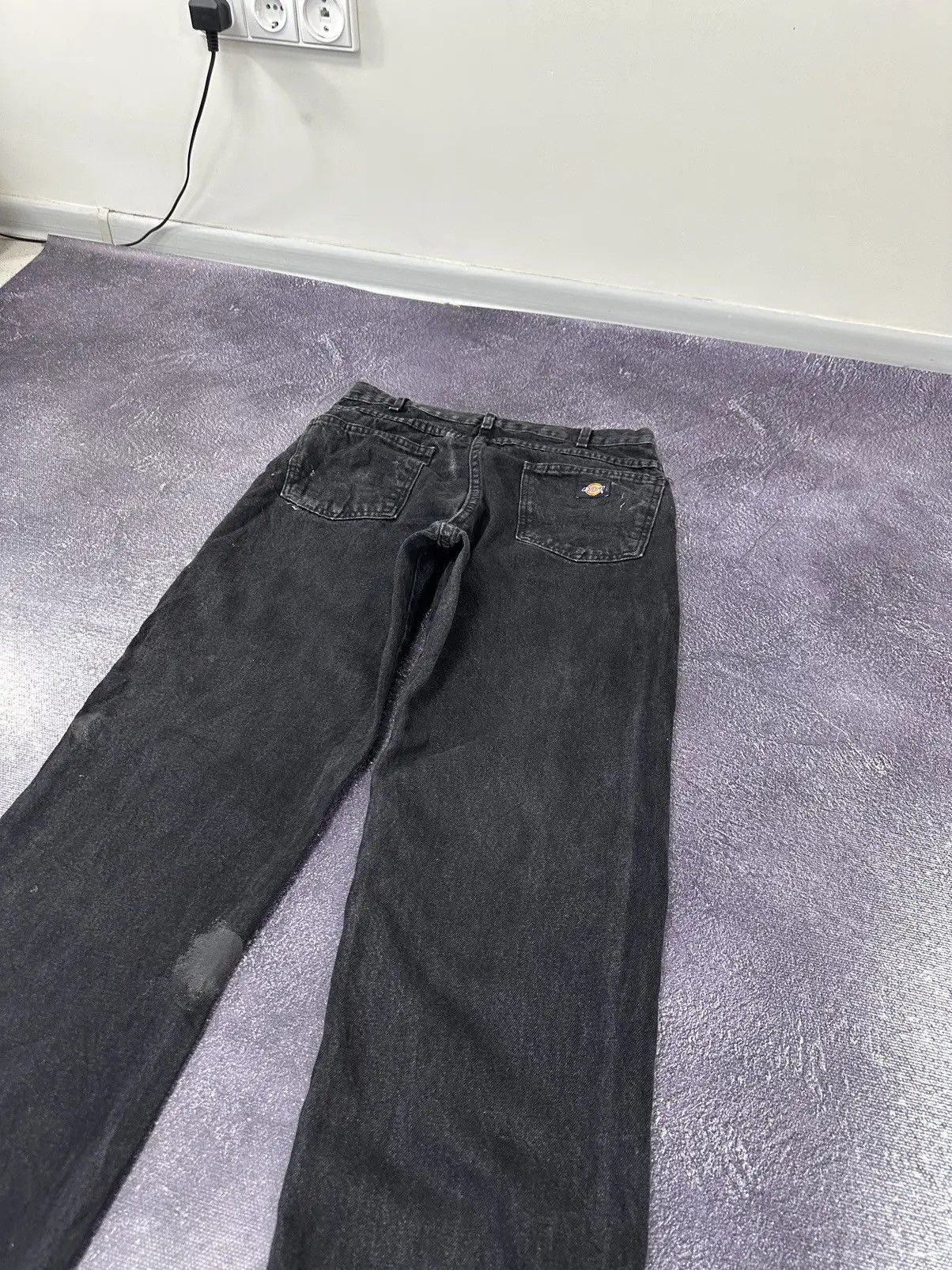 Dickies × Vintage Vintage Dickies Black Denim Straight Fit Hype Work Jeans Size US 34 / EU 50 - 4 Thumbnail