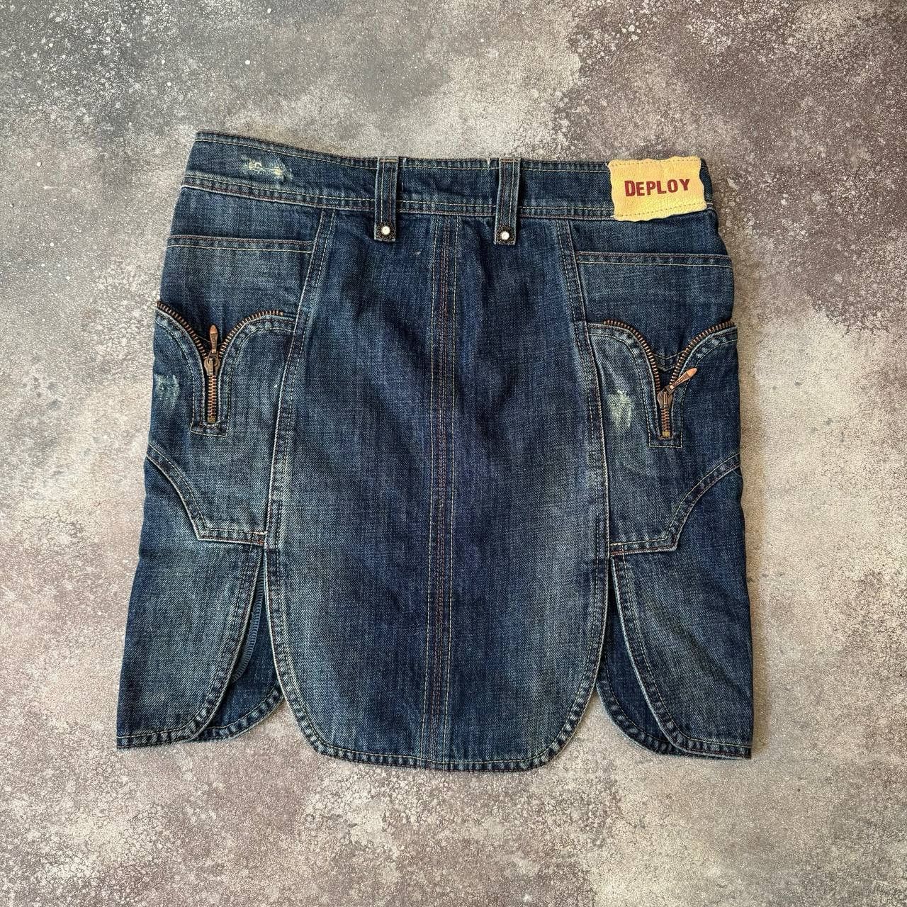 20471120 Amazing Zip Details Washed Skirt (Rick Ownes style) Size 30" / US 8 / IT 44 - 7 Thumbnail