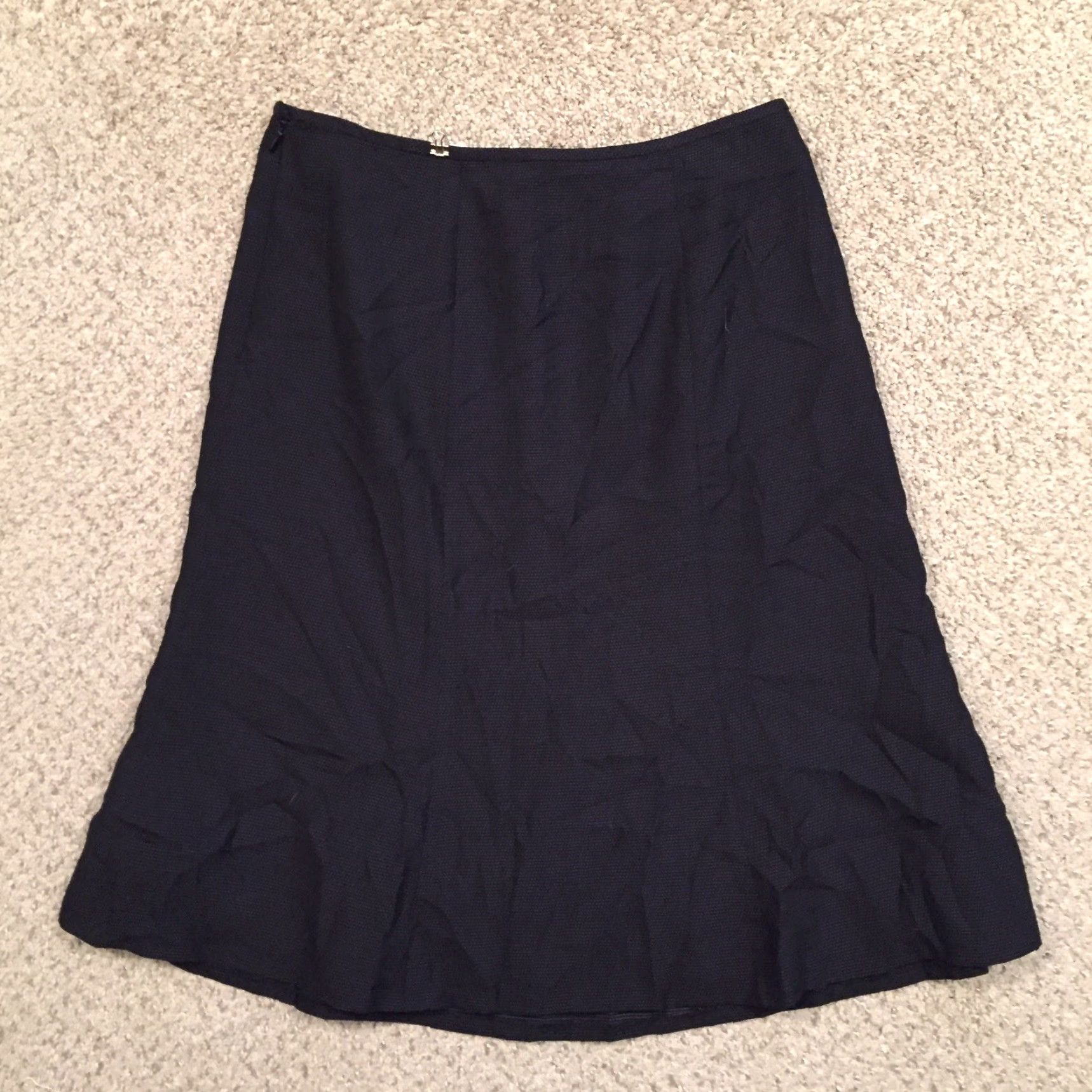 Vintage Le Suit Skirt Knee Length Black Lined Polka Dot Size 12 Women A-Line Regular Polyester Rayon Vintage No Dry Clean Only Pants? Size 34" / US 12 / IT 48 - 6 Thumbnail