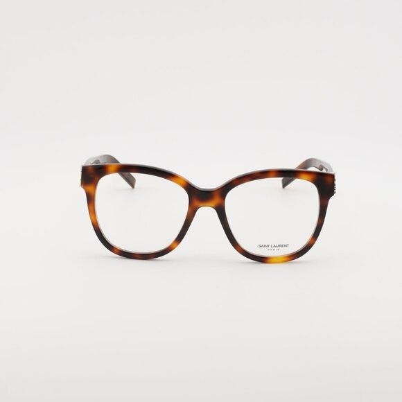 Saint Laurent Paris Saint Laurent SLM97 003 Eyeglasses Havana 54mm Square Frame Size ONE SIZE - 4 Thumbnail